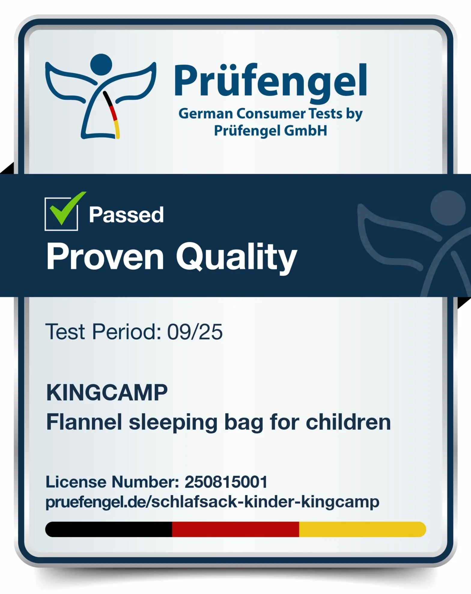 Kingcamp Sac de Couchage Enfant Flanelle Coton 170x70cm 7°C à -13°C 3-4 Saisons