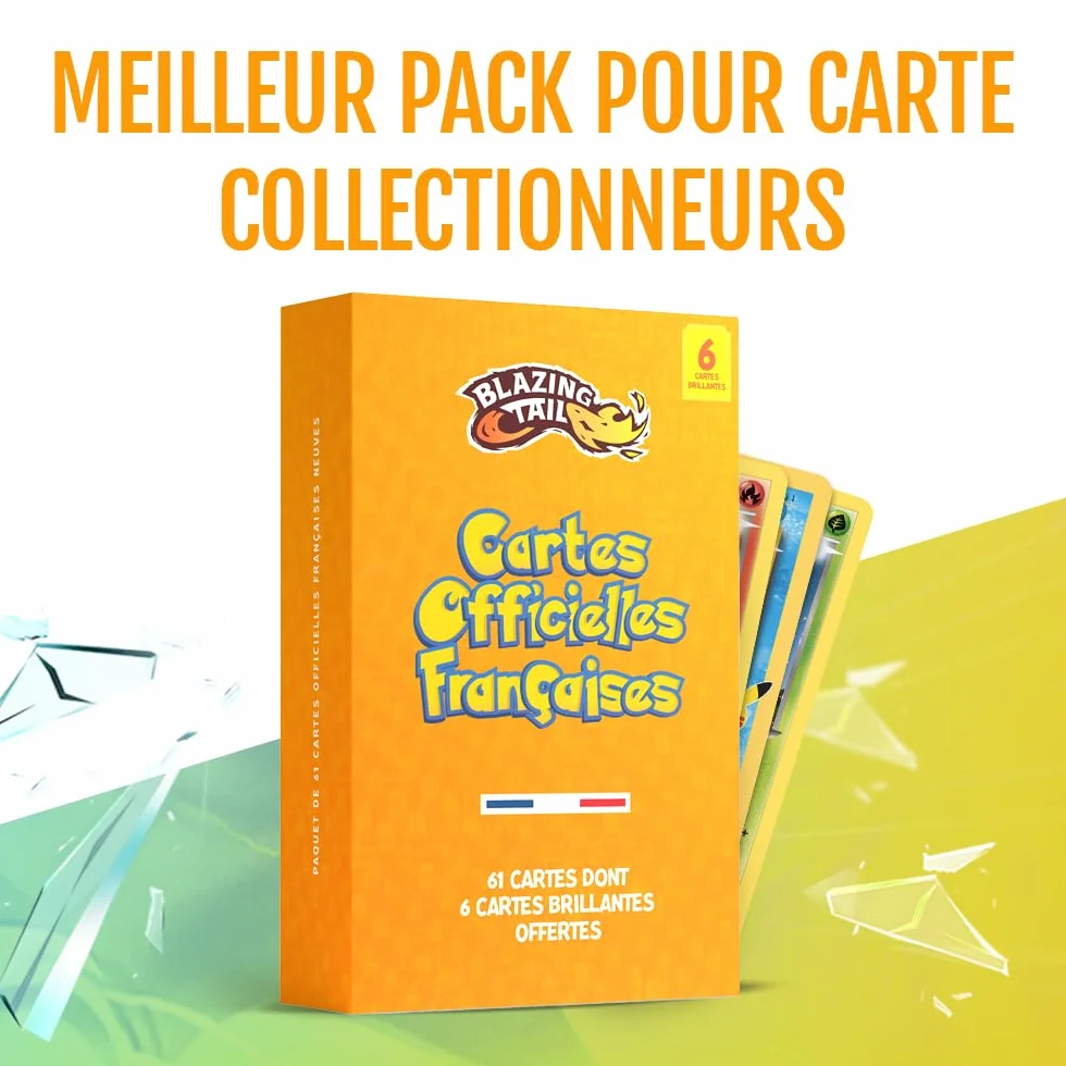 Blazing Tail Lot 61 Cartes Françaises Officielles + 1 Carte Ultra Rare 6 Brillantes