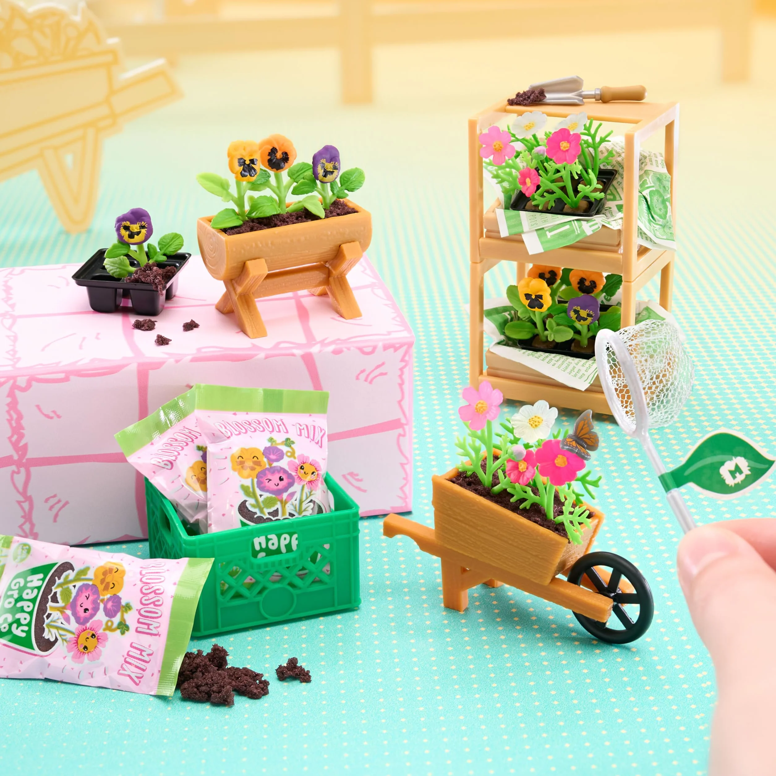 MGA's Miniverse Make It Mini Nature Series 3 - Objets à Collectionner DIY Répliques de Plantes Fleurs Jouets