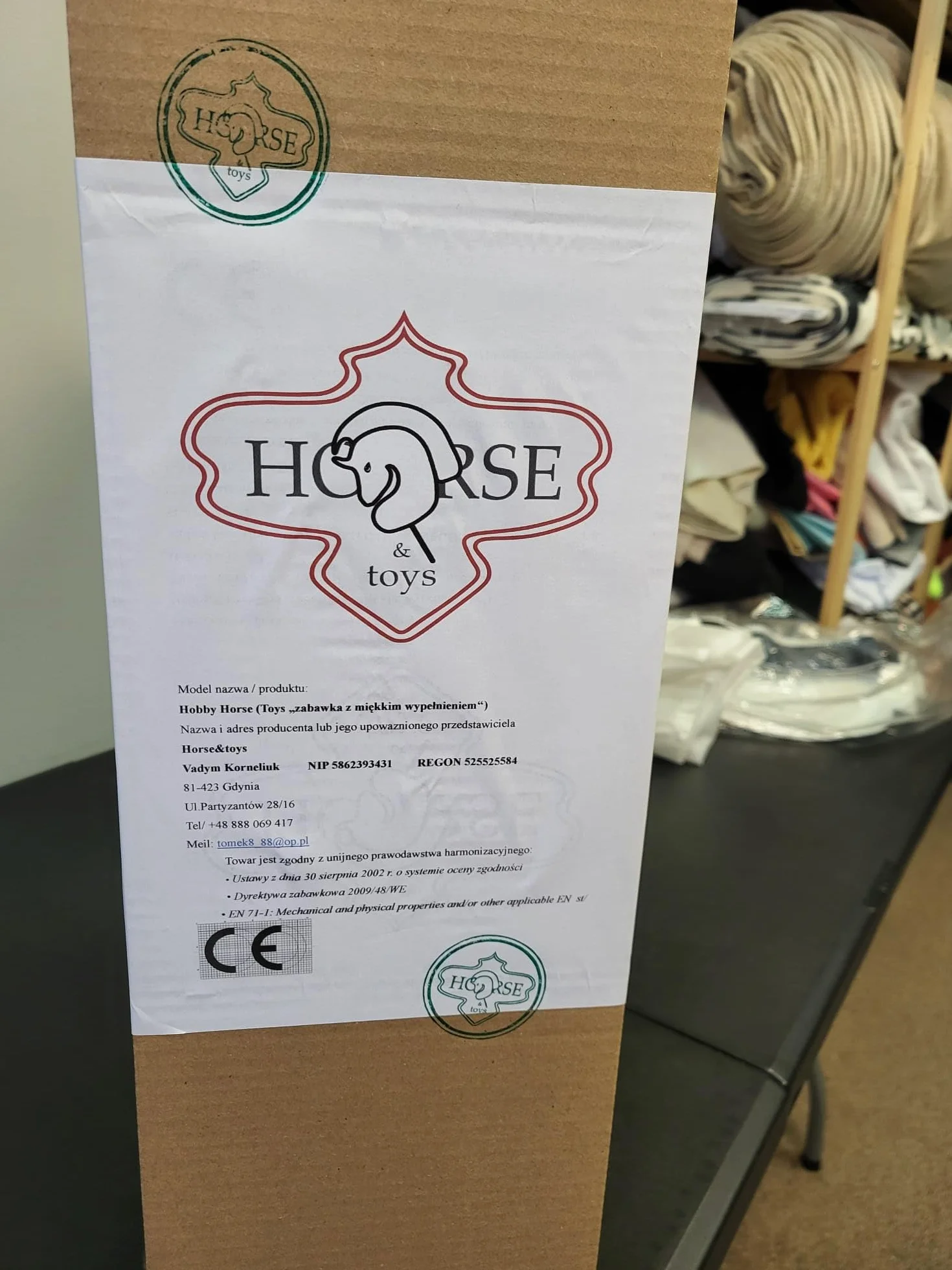 Hobby Horse Grand A3 avec bride gris clair