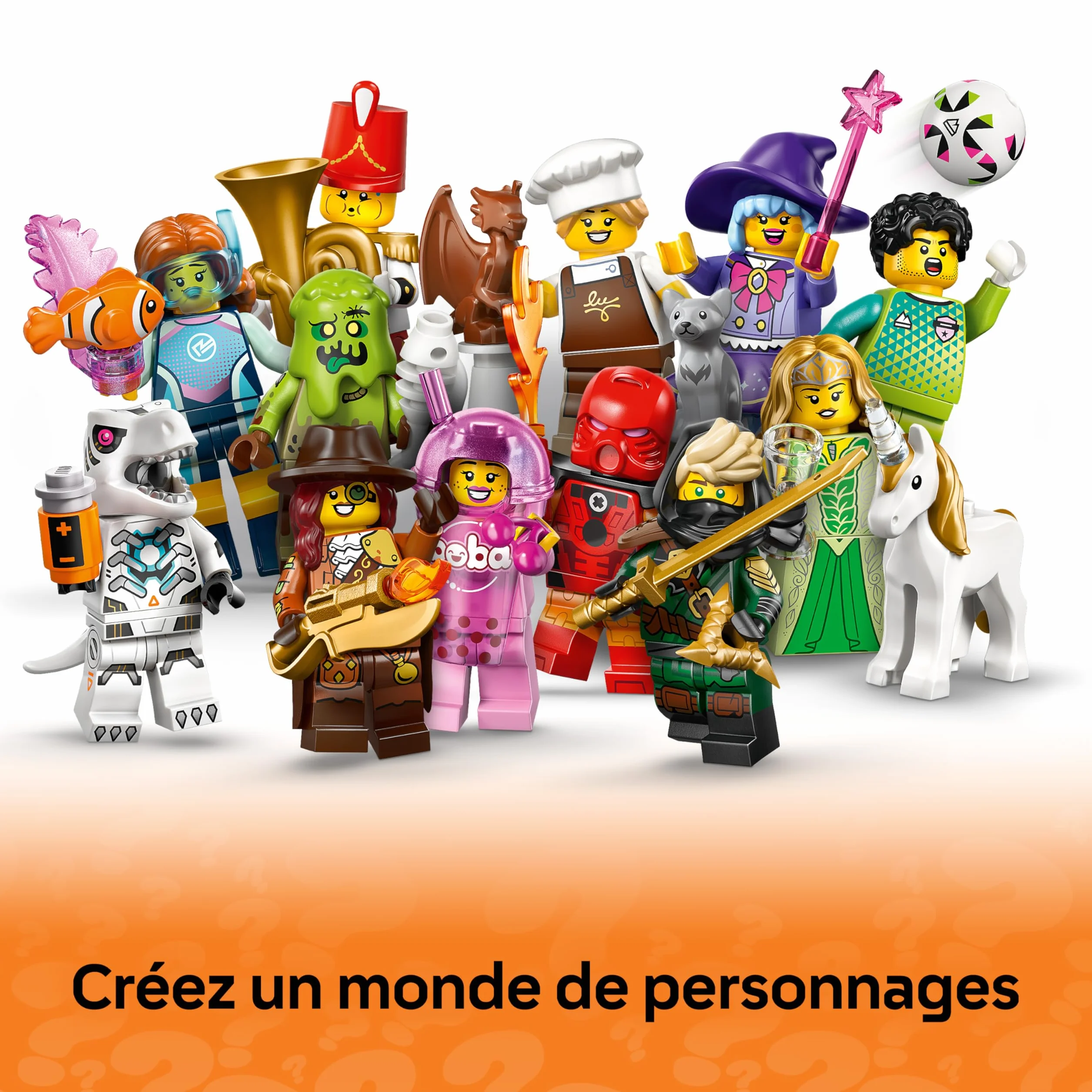 LEGO Minifigures Série 29 Boîte Mystère 71052 12 Jouets Collector Figurines Gardien de But Elfe Licorne Cadeau Enfant 6 Ans