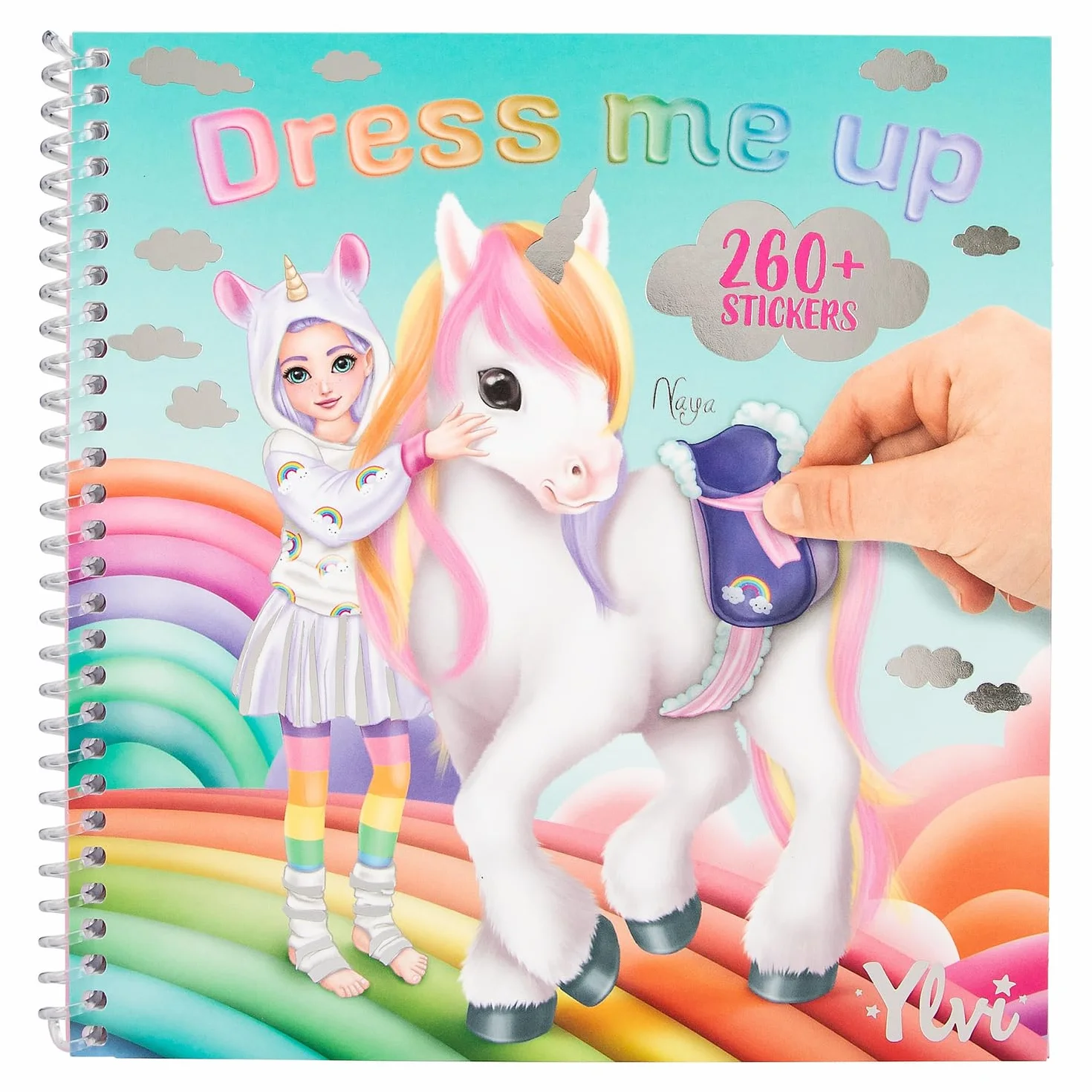 Depesche Ylvi Dress Me Up - Livre d'autocollants Licornes, 24 Pages, 11 Feuilles