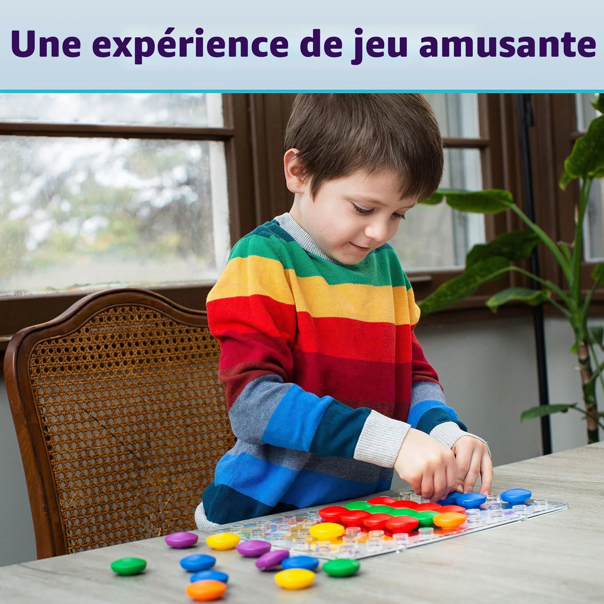 Ravensburger Colorino 20832 - Jeu pour Apprendre les Couleurs, Mosaïque Plug-in, Jouet dès 2 Ans