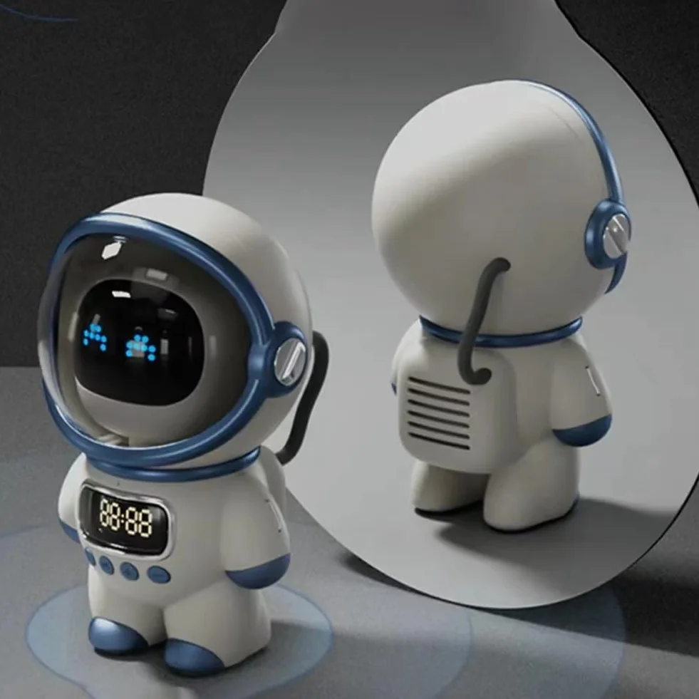 Robot AI Intelligent Haut-Parleur Bluetooth Boîte Sonore Réveil FM Radio