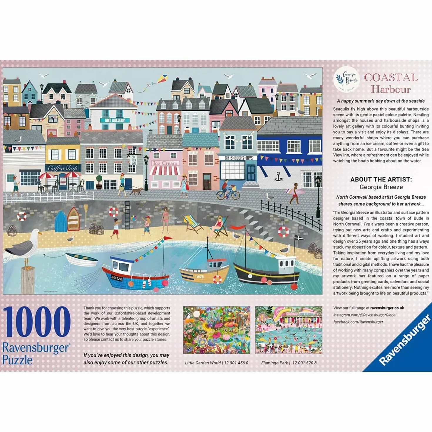 Ravensburger Puzzle 1000 pièces Port côtier pour Adultes Enfants 12 Ans+