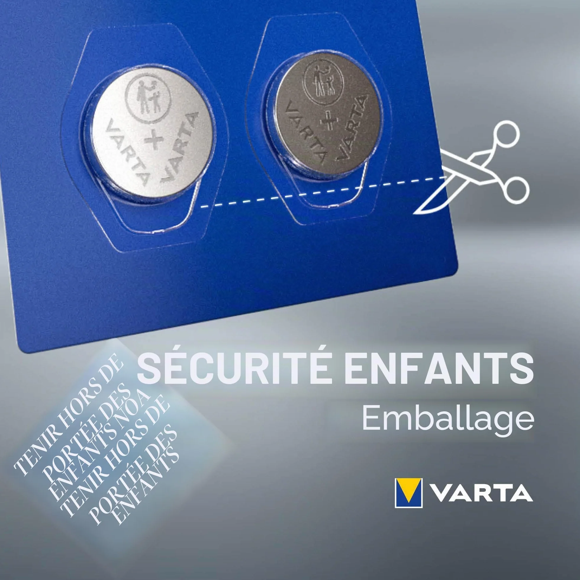 VARTA Piles Bouton CR2032, lot de 5, Lithium 3V, emballage sécurisé pour les enfants
