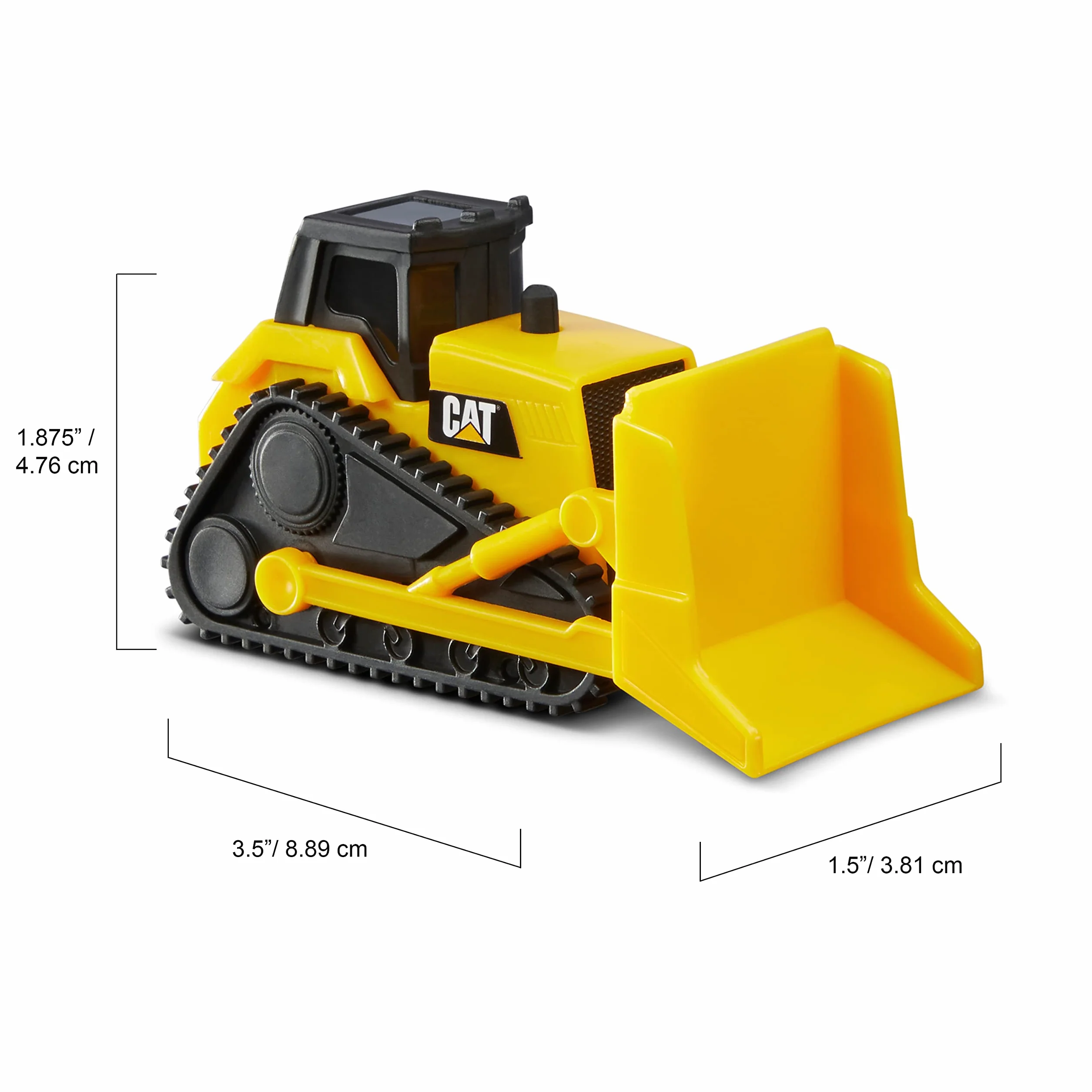 CatToysOfficial Little Machines™ 5 Jouets de Construction CAT - Camion Benne, Chargeuse, Bulldozer, Excavatrice, Pelle Rétrocaveuse
