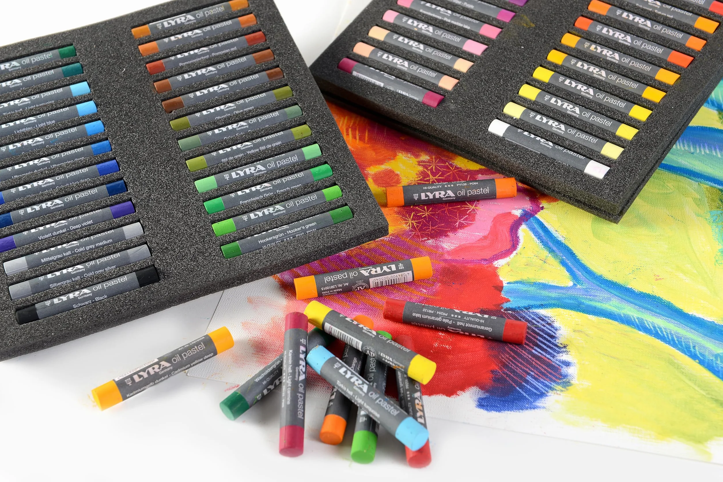 LYRA Oil Pastels - Etui 48 pastels à l'huile assortis