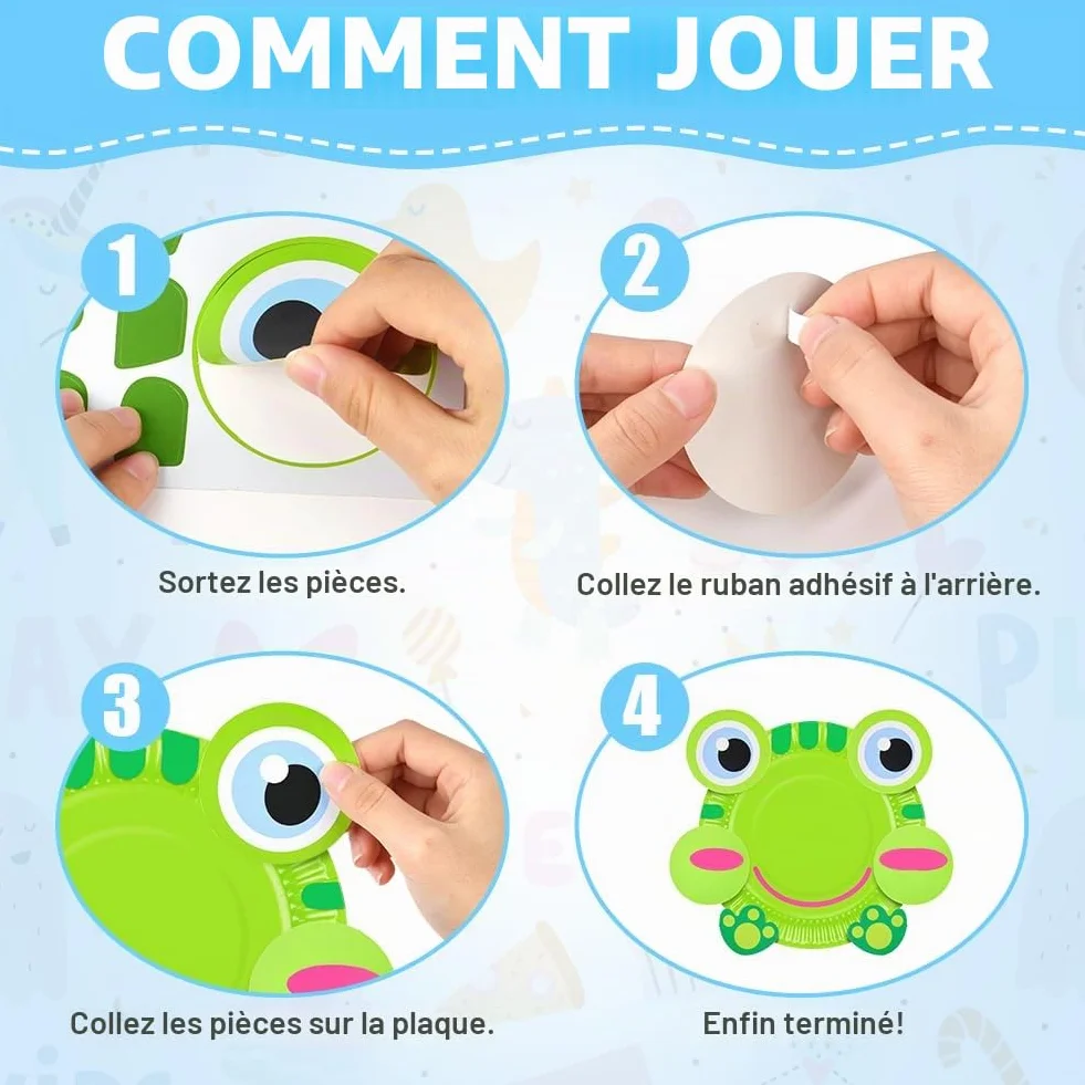 Kit DIY Activité Manuelle Enfant 3-10 Ans, Jeux Créatifs Fille Garçon, Cadeau Halloween Noël