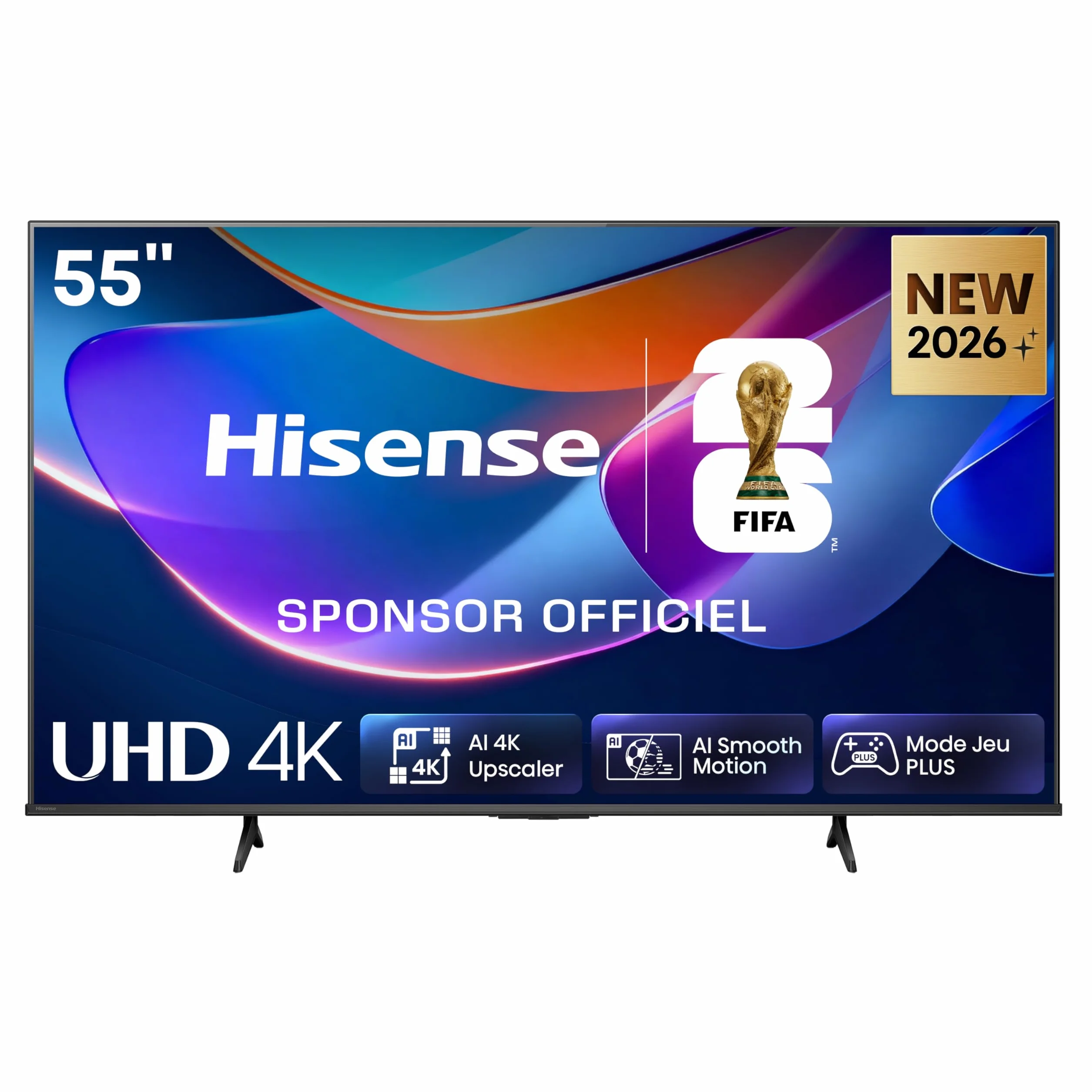 Hisense 55A6S TV 4K UHD 55" (139 cm) Smart HomeOS U9.5 Dolby Vision HDR Noir