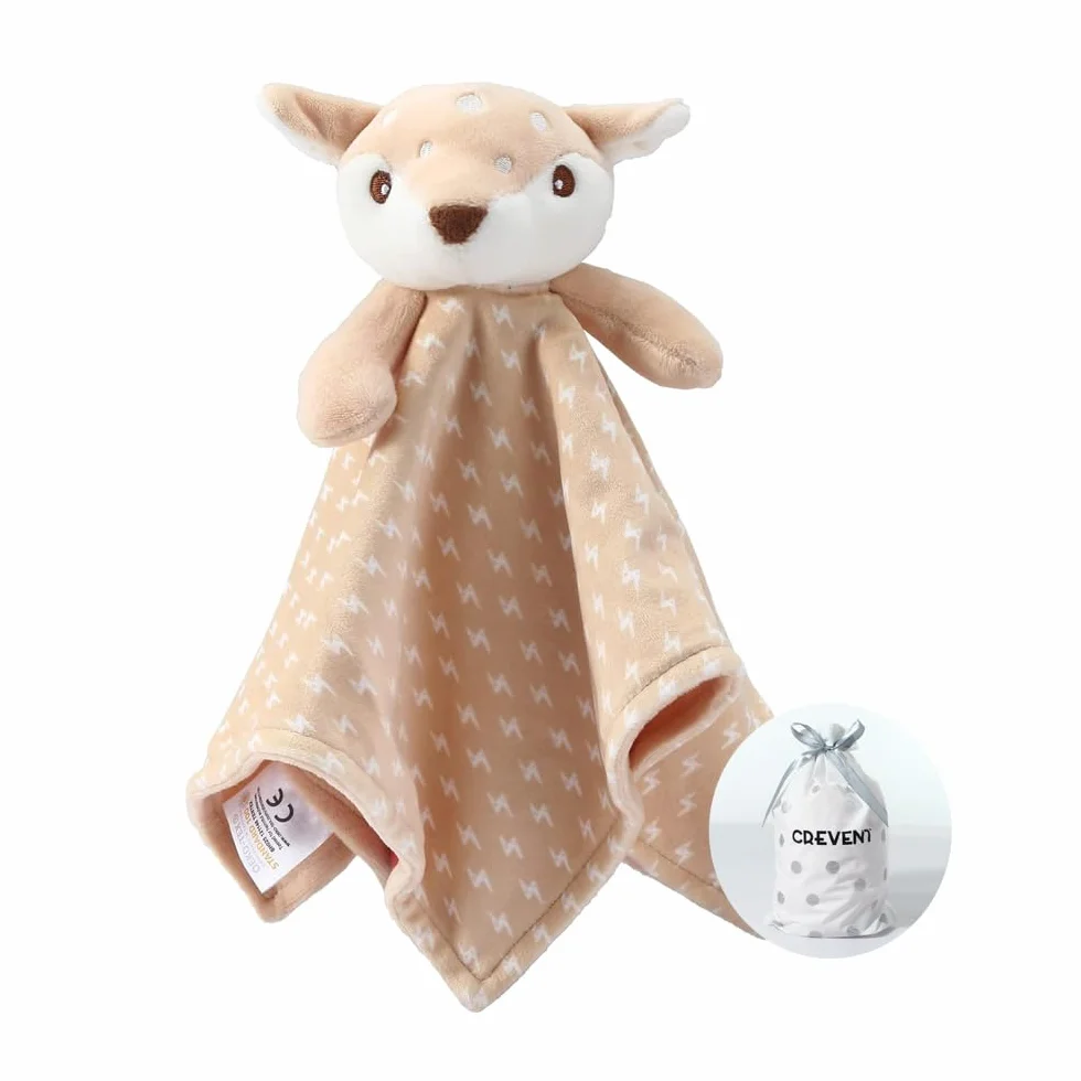 CREVENT Peluche Confortable bébé cerf Marron pour Anniversaire