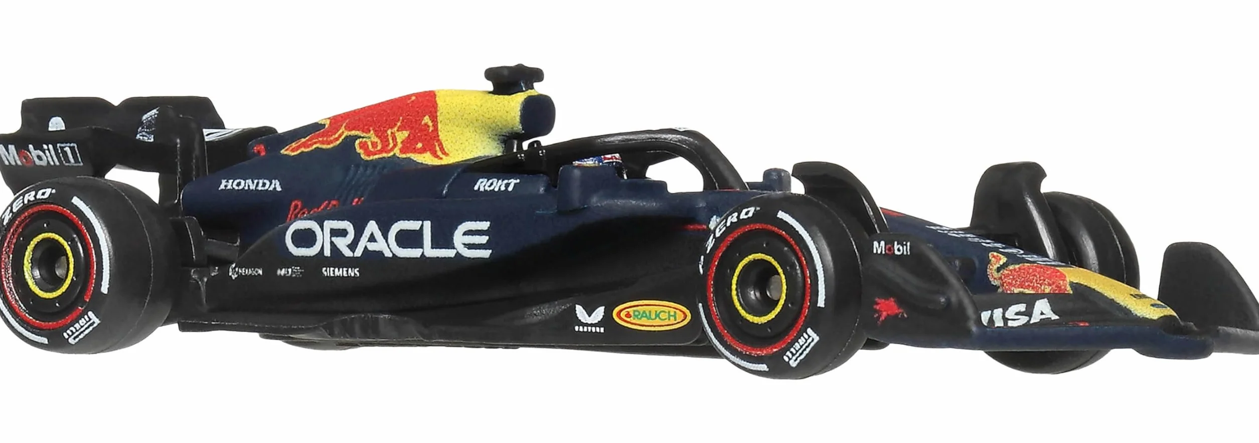 Hot Wheels Oracle Red Bull Racing Formule 1 Max Verstappen #1 métal moulé échelle 1/64 Collectionner pneus Real Riders carrosserie châssis métal JKD83