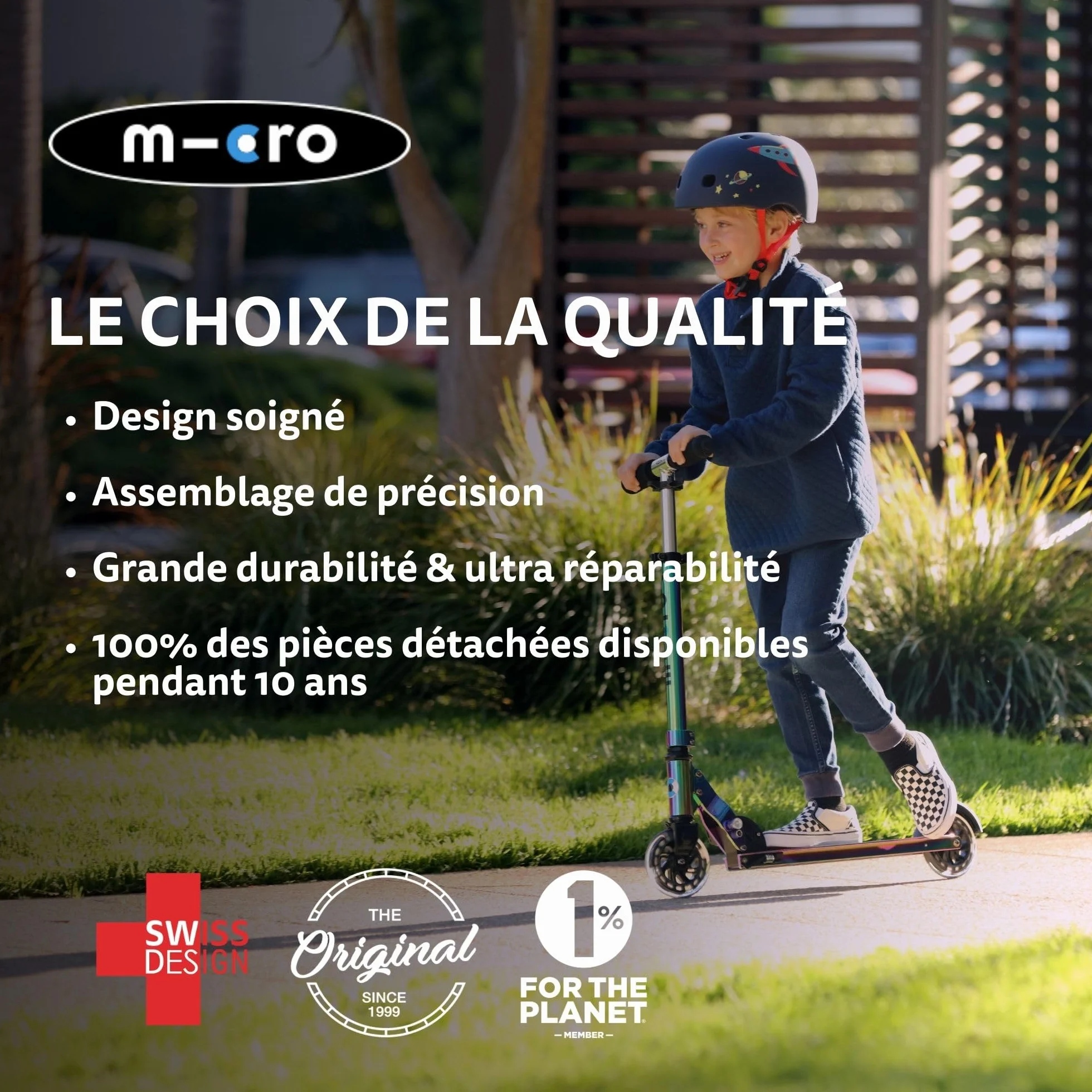 Mini Micro 2 Grow LED 4 en 1 Trottinette pour tout-petits Guidon réglable Léger 1-6 ans