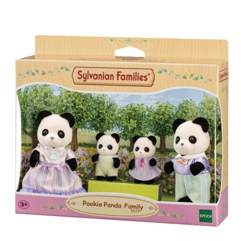 Sylvanian Families La famille Panda Set 4 figurines animaux miniatures jouet enfant 3 ans+