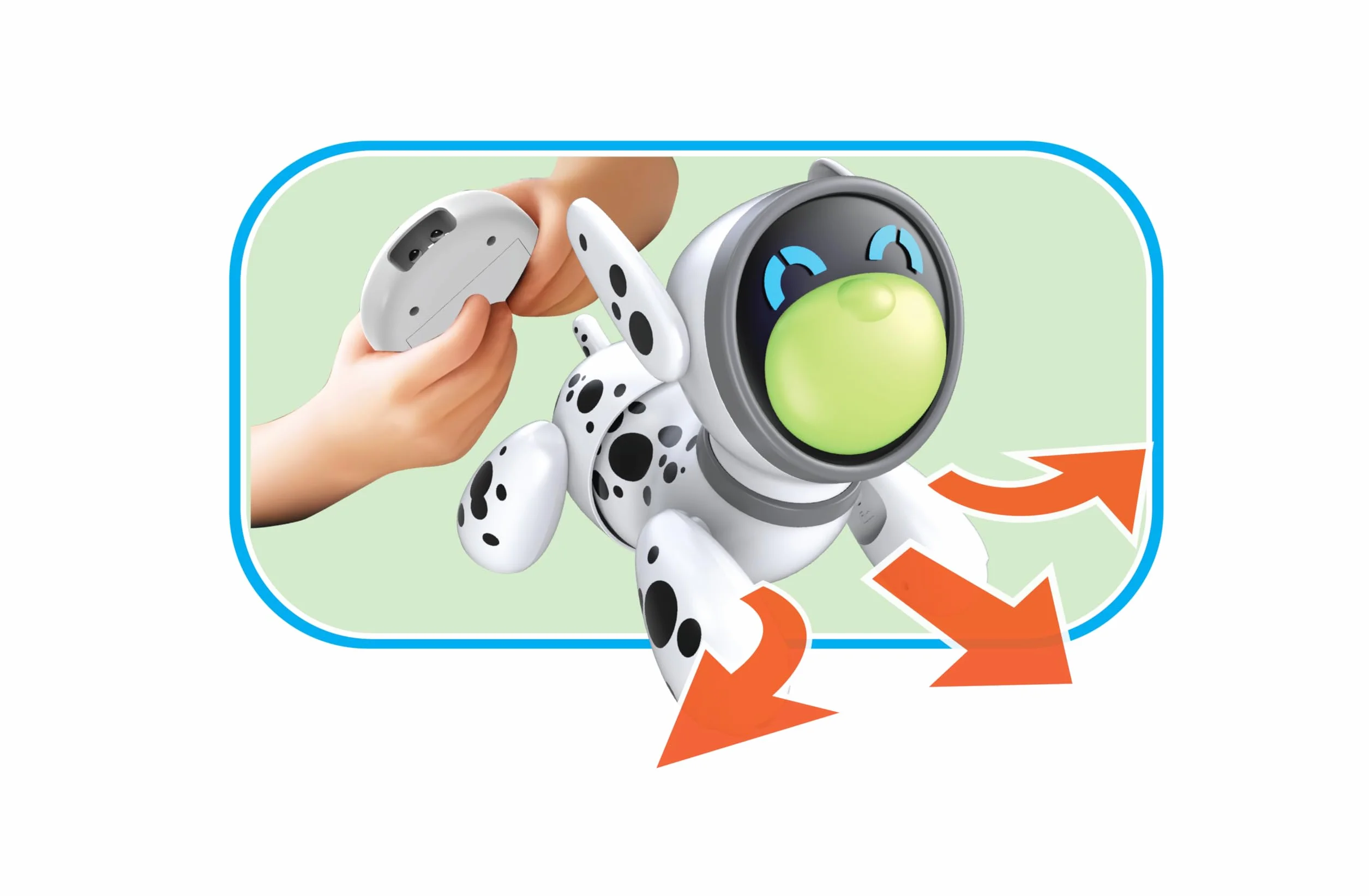 Silverlit Ycoo Chien Robot Jiggo Interactif avec Télécommande Nez Lumineux Capteur Tactile
