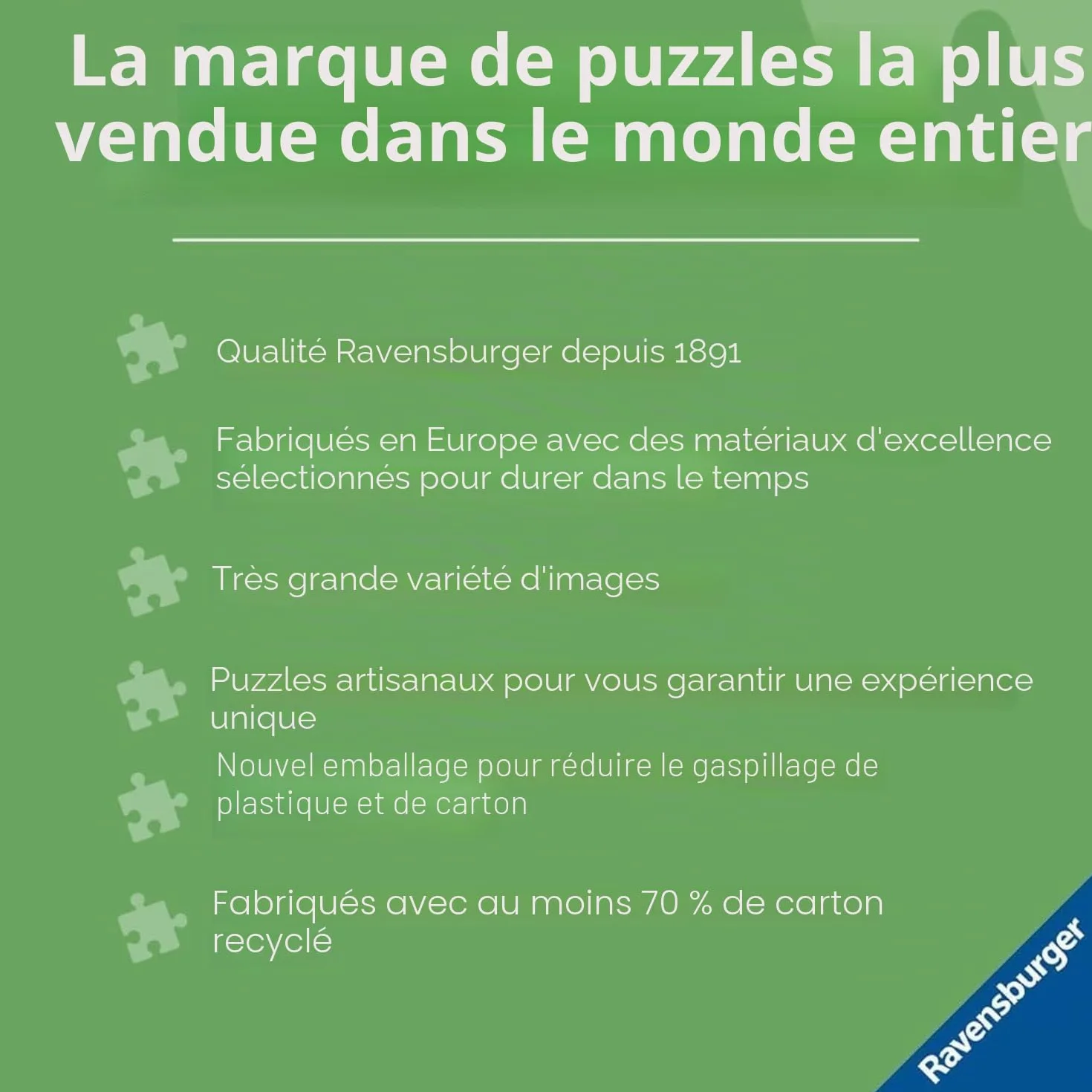 Ravensburger Puzzle 1000 pièces Port côtier pour Adultes Enfants 12 Ans+