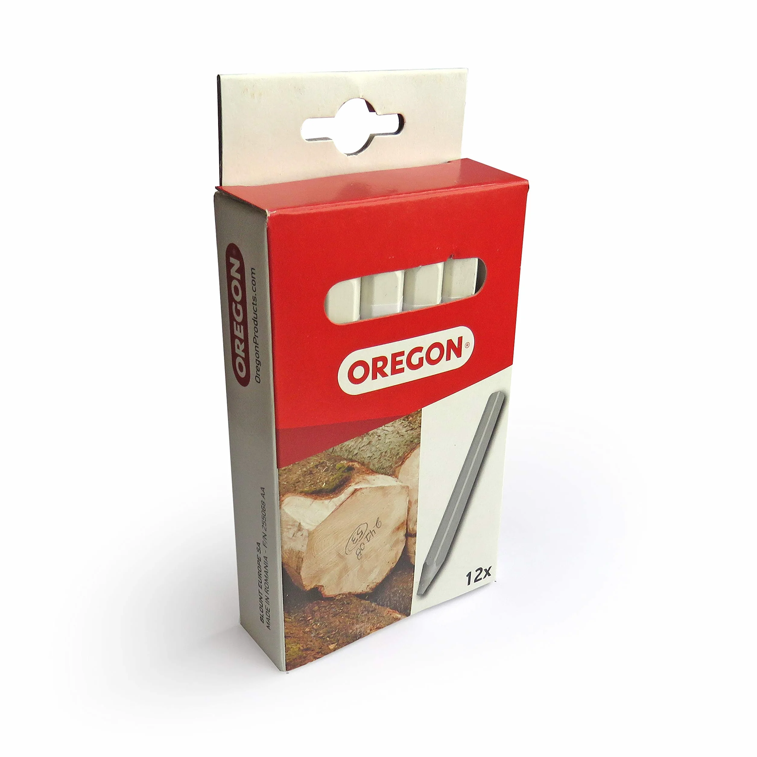 Oregon Craies de Marquage Blancs 6 Faces Multi-surface Lot de 12