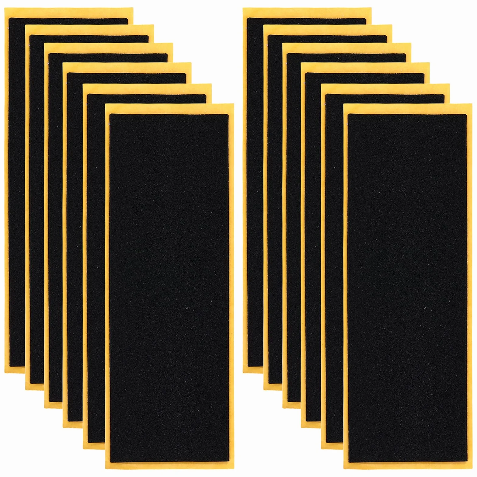 ASTER Ruban adhésif mousse antidérapant pour fingerboard 110 x 38 x 1 mm 12 pcs