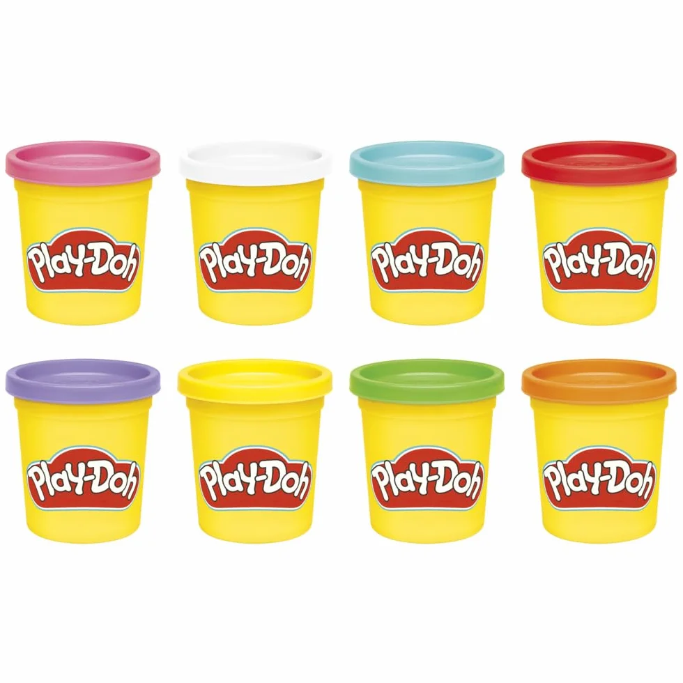 Play-Doh 8 Couleurs Arc-en-Ciel Pâte à Modeler 85 g Pots Activité Manuelle Dès 3 ans