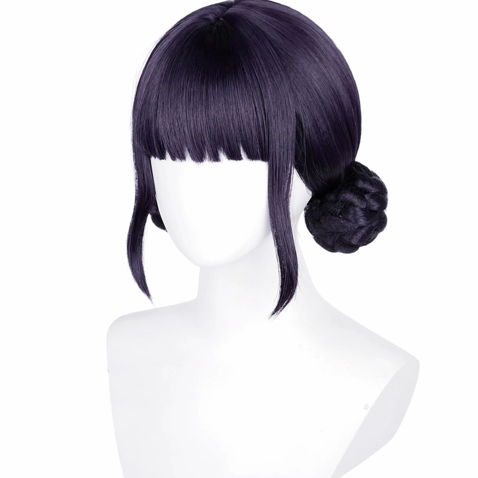 Perruque Costume Chasseur Enfants Violette Longue Cosplay Halloween