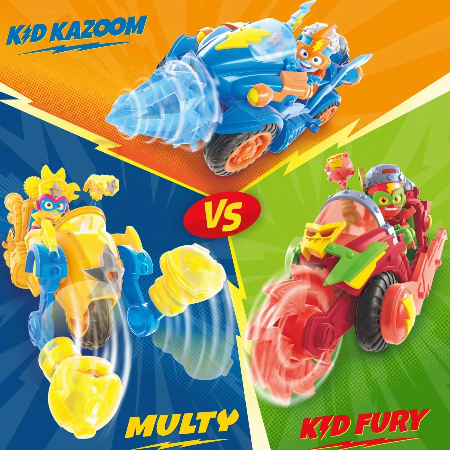 SUPERTHINGS Véhicule de Combat Kid Fury Kaboom City