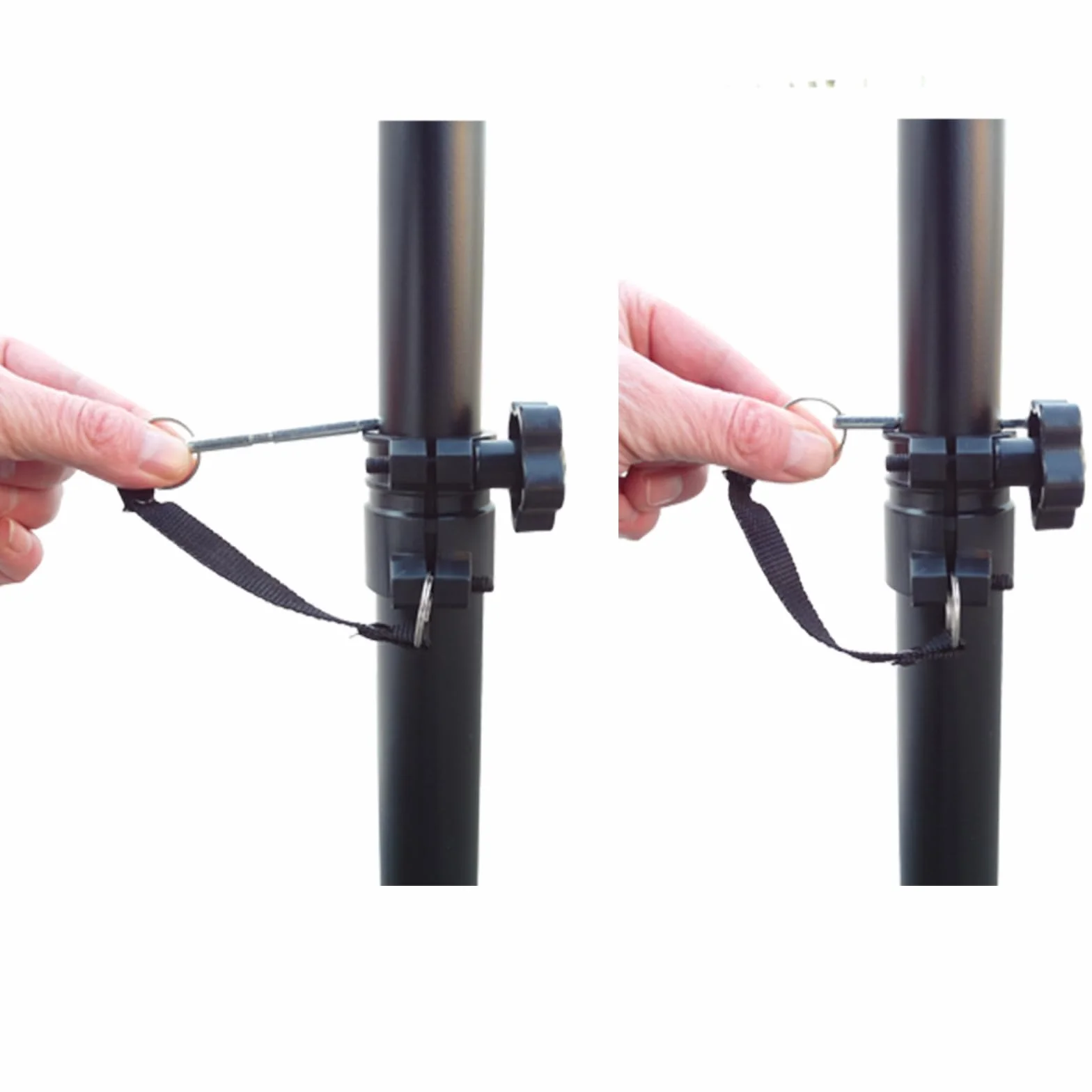 Supports pour Haut-Parleur Réglables 100-180 cm Lot de 2 Trépied Acier Charge Max. 60 kg avec Sac de Transport Pieds d'Enceintes DJ Sono Scène Studio Modèle BS3x2_BS3TKx1