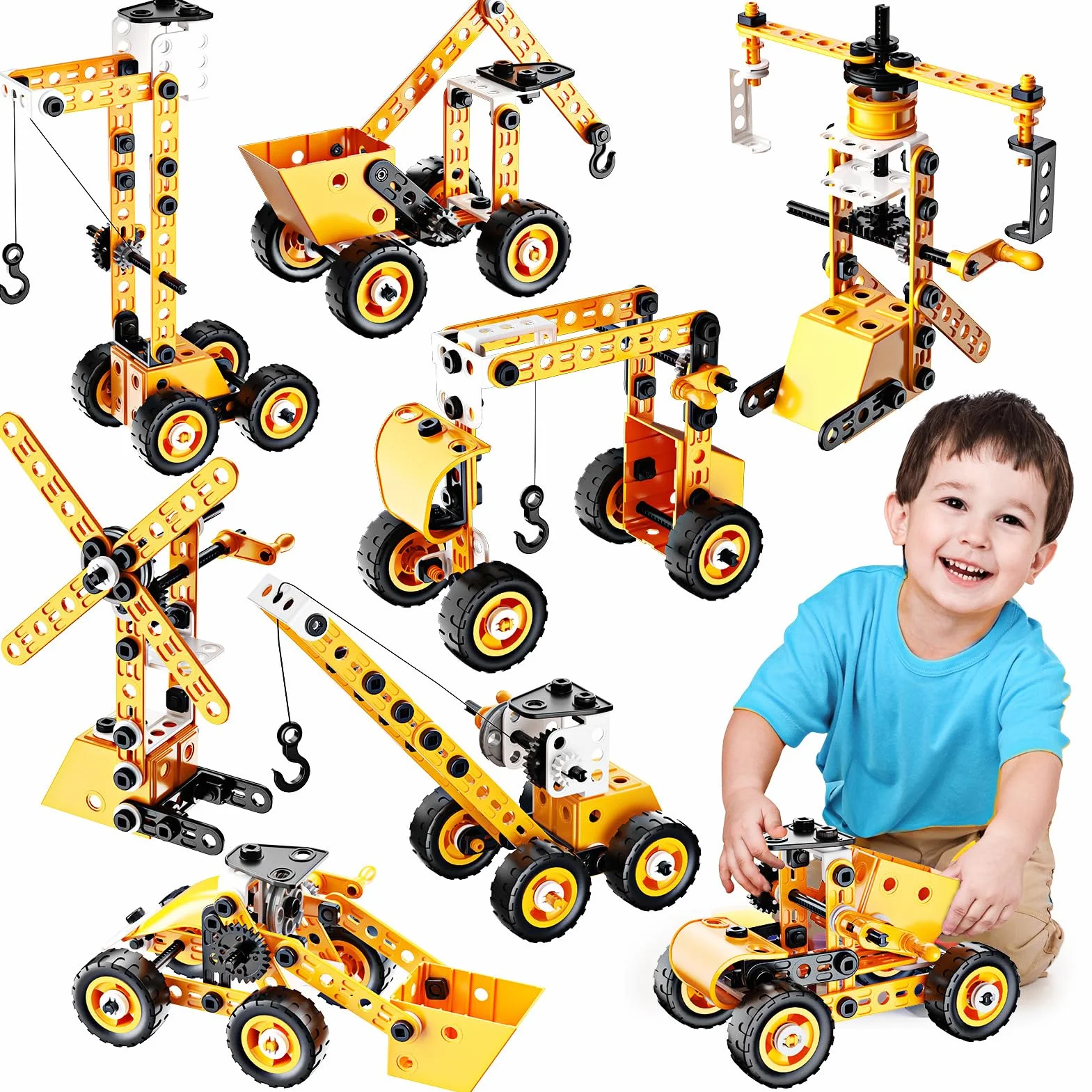 Jeu de Construction Camion Enfant Garcon 5-12 Ans Voiture Cadeau Anniversaire