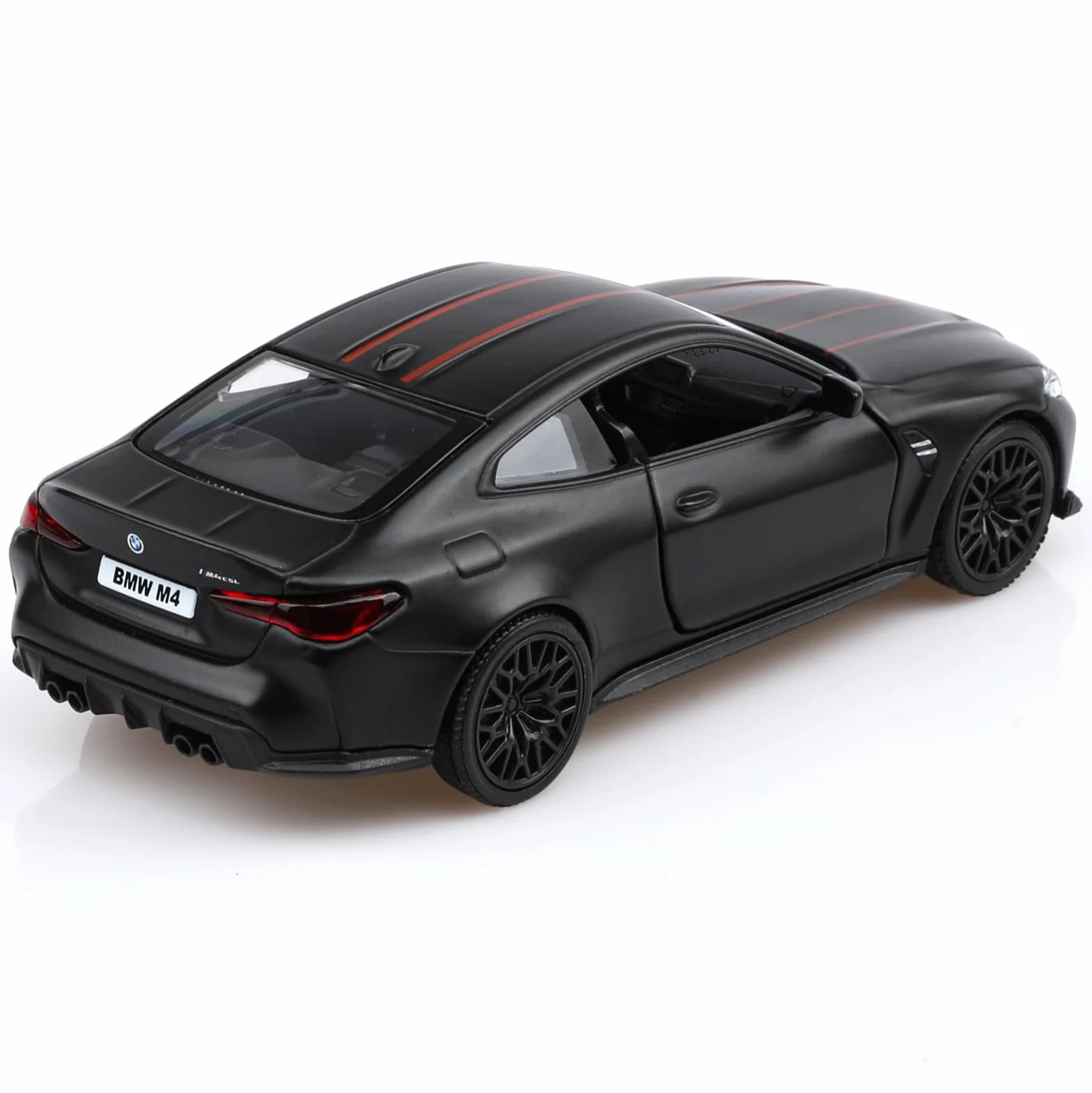 BMW M4 Maquette Voiture Échelle 1/36 Retour Arrière Jouet Cadeau Garçon Fille Noir