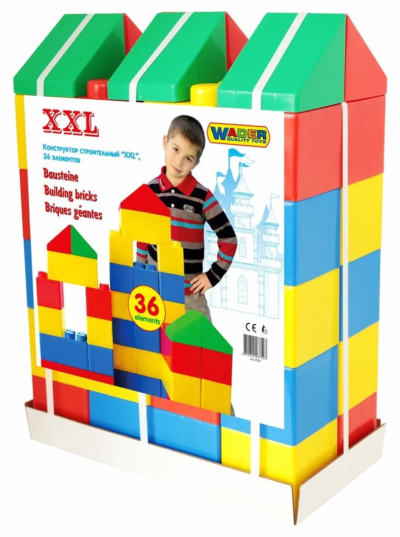 Wader Maxi blocs de construction XXL 36 pièces