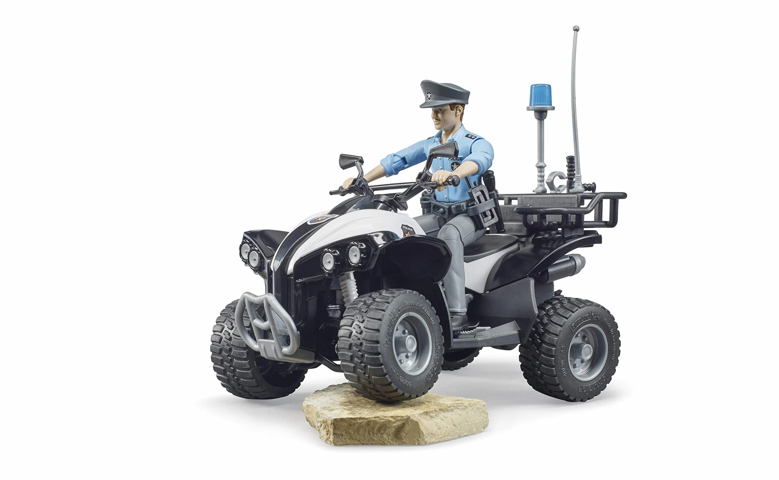 Bruder 63011 Police Quad avec Lumière et Accessoires