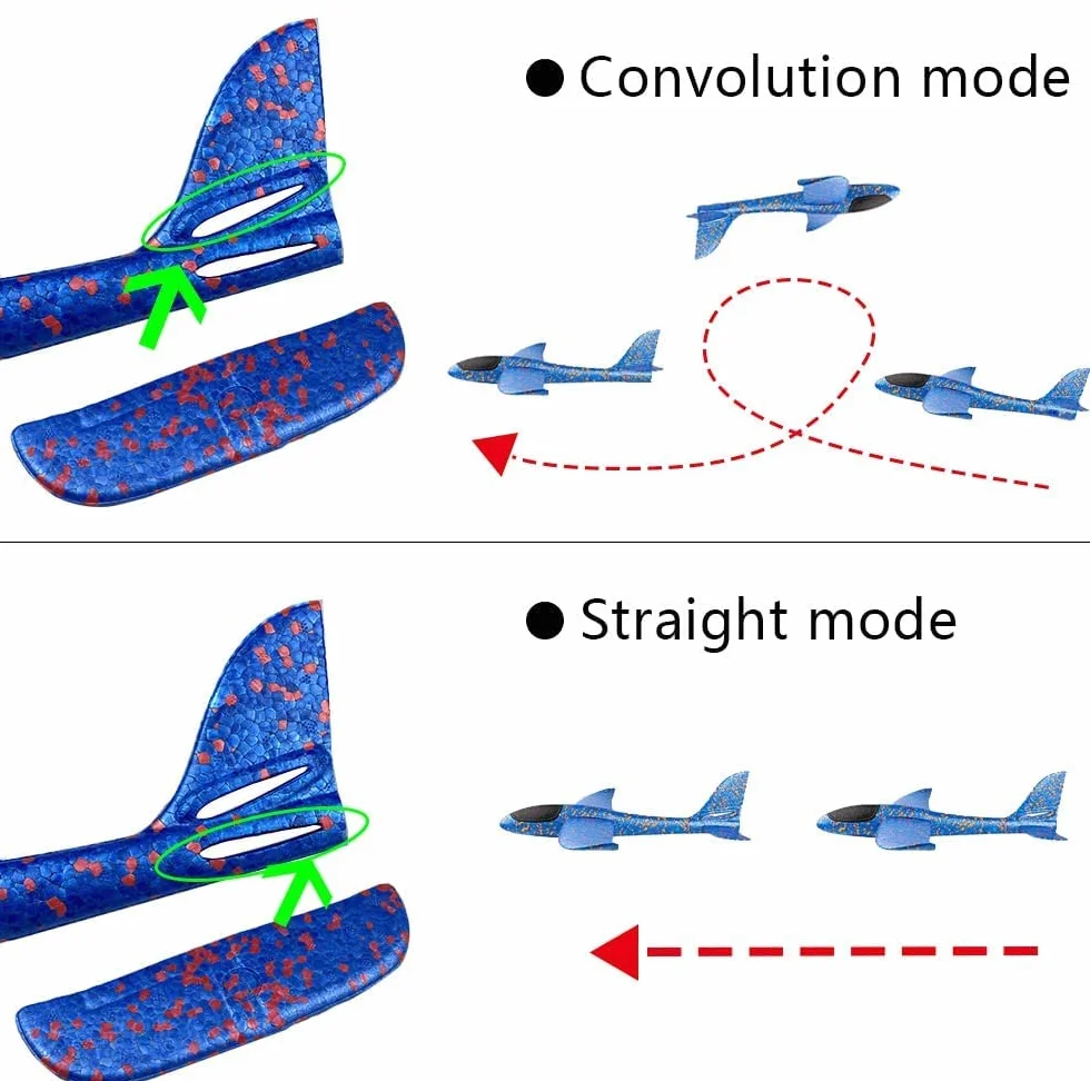 Lot de 4 avions polystyrène pour enfants