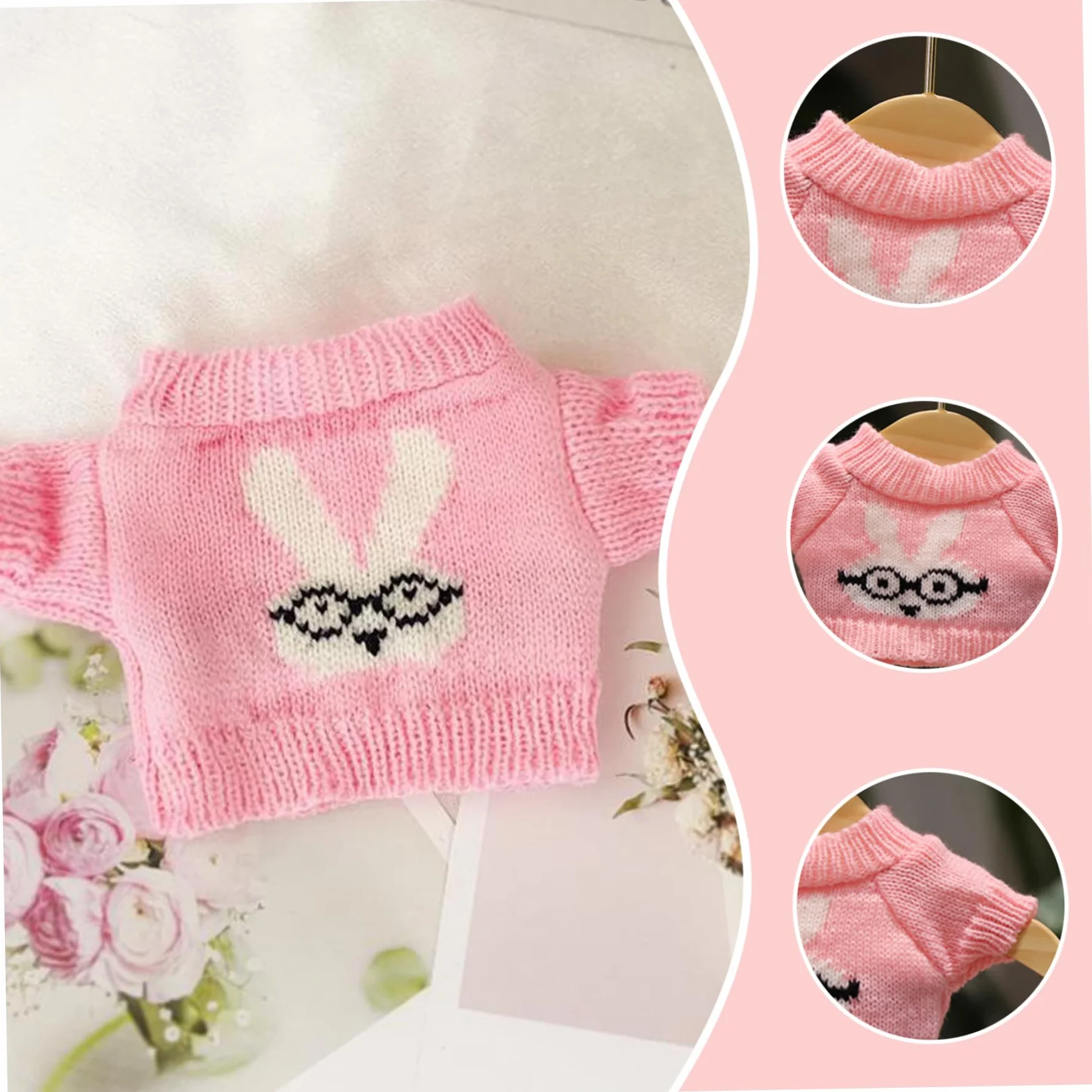Lot de 5 Vêtements pour Ours en Peluche, Pull 20-30 cm, Animaux Mignons
