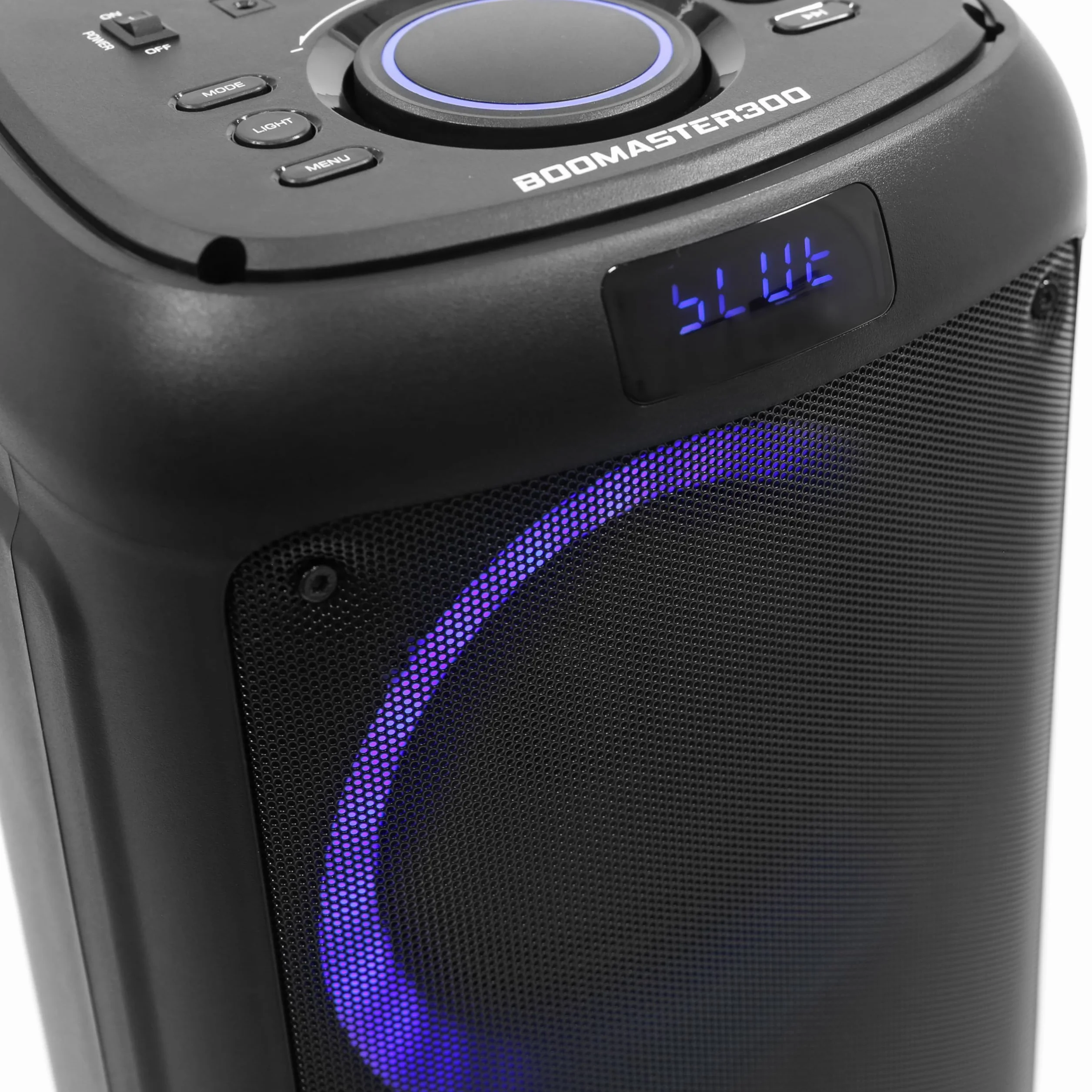 BoomTone DJ Boomaster 300 Enceinte Bluetooth Lumineuse LED Portable 250W, Enceinte Karaoke, TWS, Rechargeable USB, Tuner