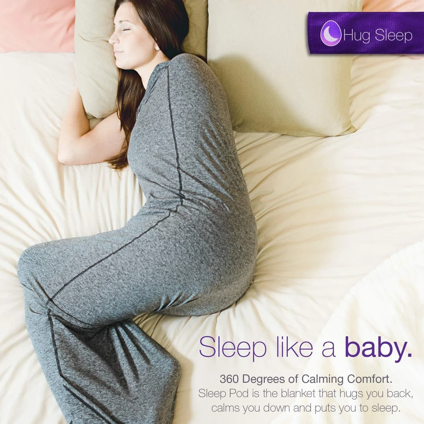 Gigoteuse de Compression pour Adultes – Couverture Anti-Stress Anxiété, Capsule de Sommeil en Tissu Extensible Respirant