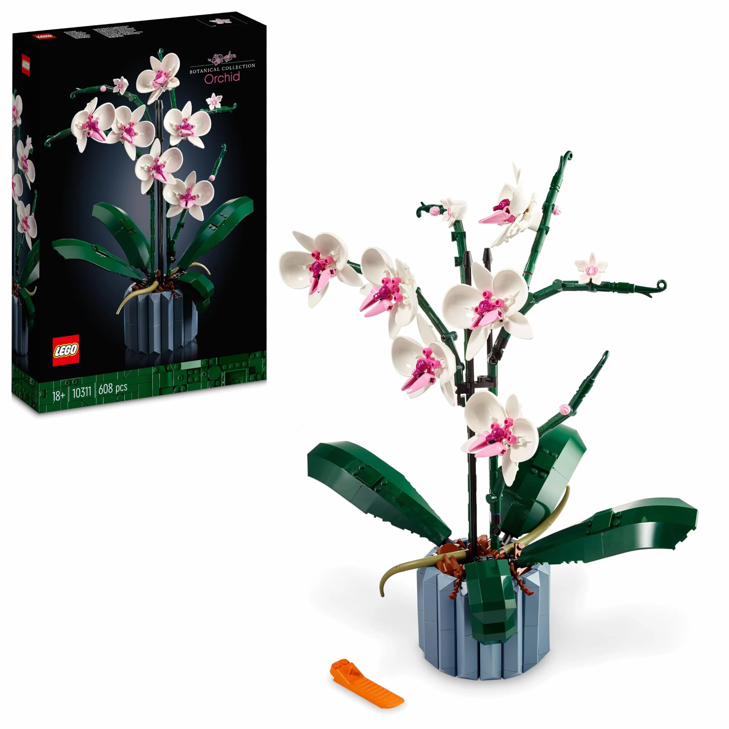 LEGO Botanicals L’Orchidée 10311 Plantes Artificielles d'Intérieur Décoration Maison Loisirs Créatifs Adulte