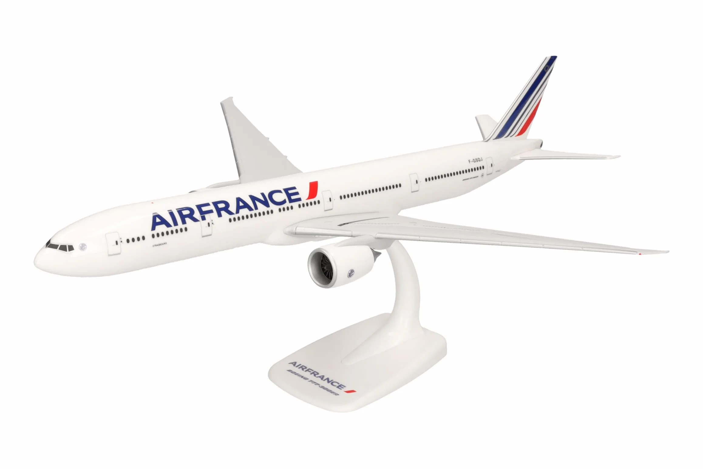 Herpa Air France Boeing 777-300ER 2021 livrée F-GSQJ Strasbourg Multicolore