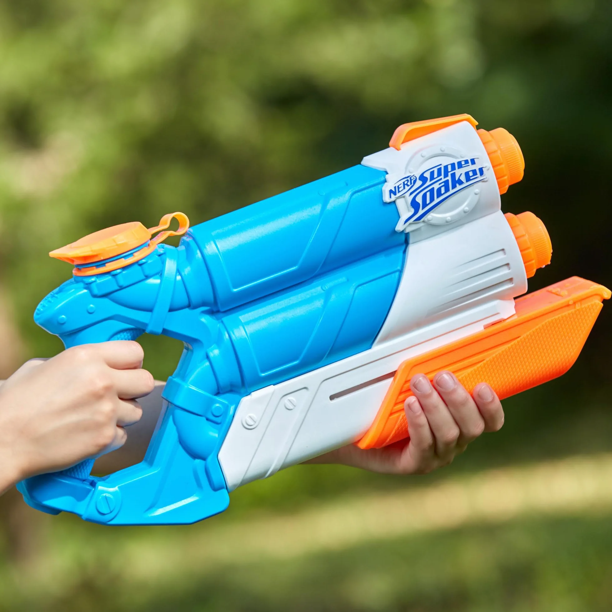 Nerf Super Soaker Twin Tide Blaster à Eau Puissant pour Enfant dès 6 Ans