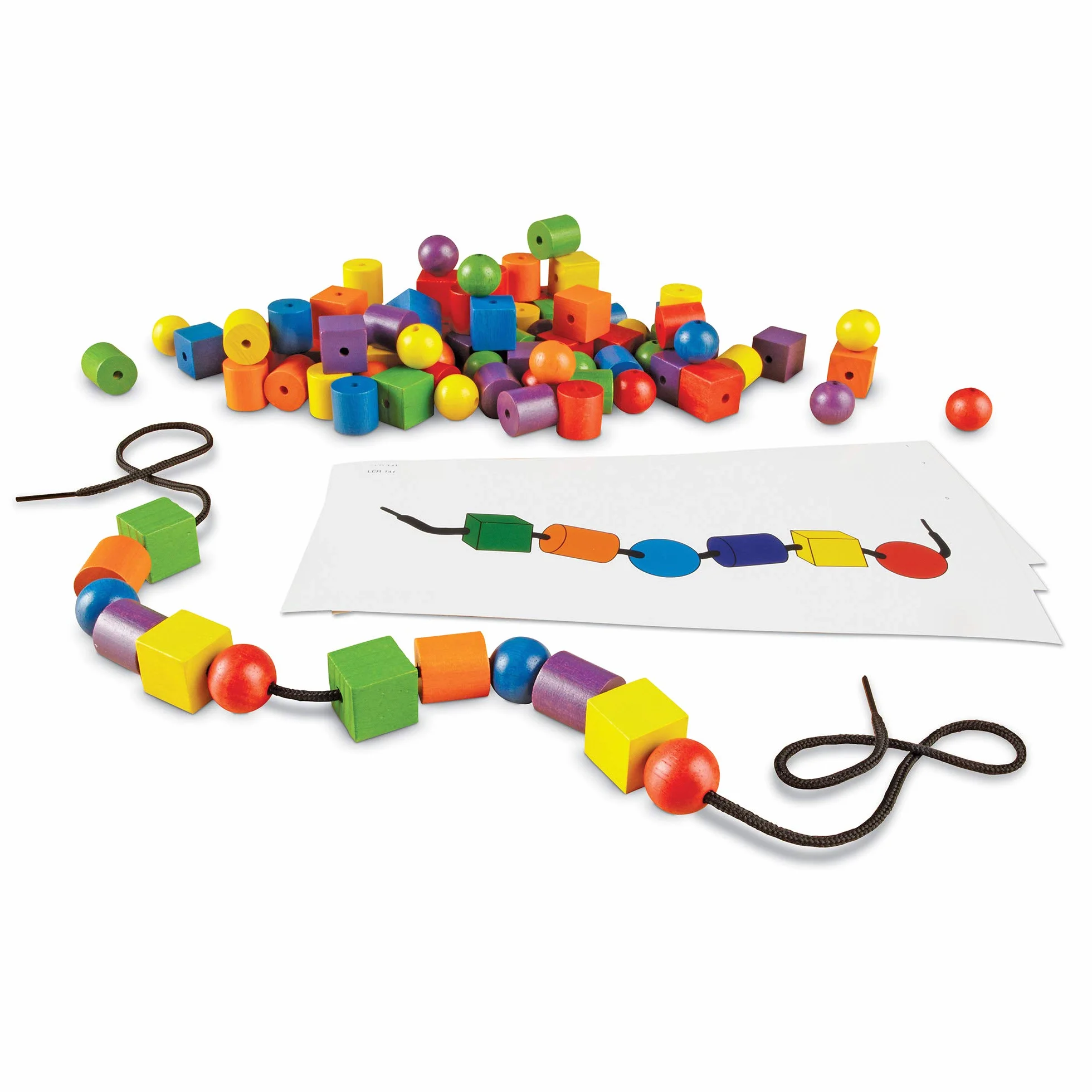 Learning Resources Jeu de Perles et de Cartes de Motifs
