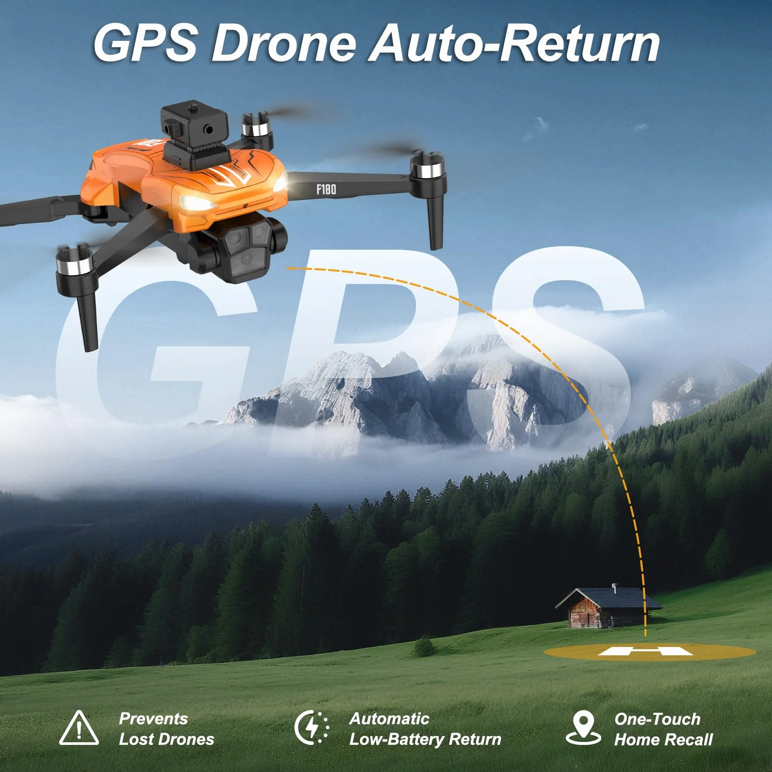 Drone GPS Avec Caméra 4K, Écran De Télécommande 4,5 Pouces, Retour Automatique, Évitement Automatique Des Obstacles, Vol 22 Min, Drone RC FPV Pliable Avec Follow-Me, Cadeau Pour Adultes