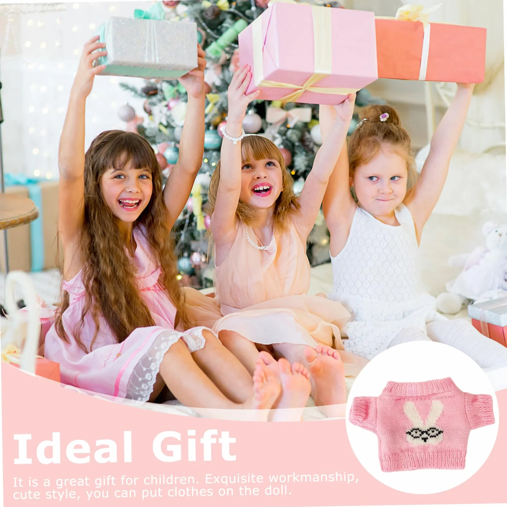 Lot de 5 Vêtements pour Ours en Peluche, Pull 20-30 cm, Animaux Mignons