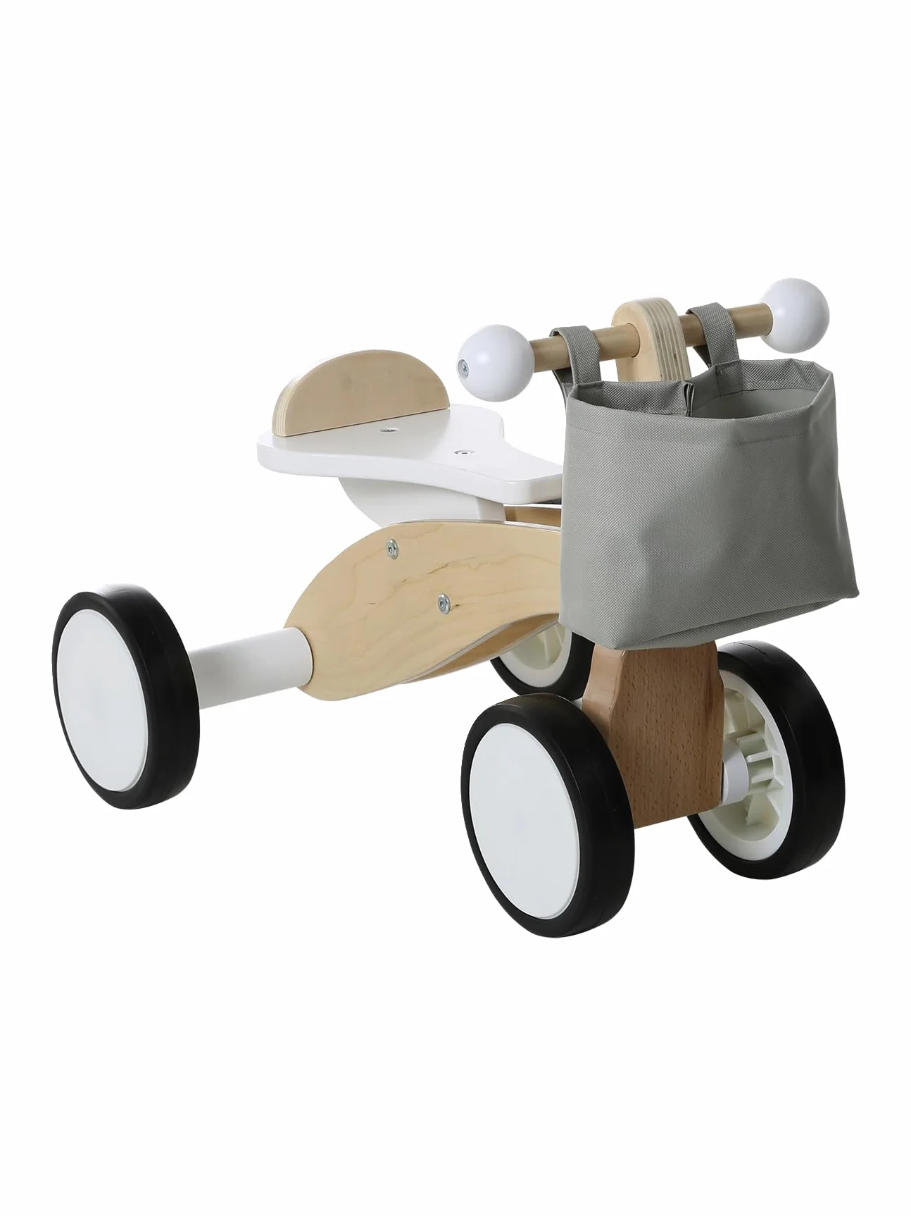 VERTBAUDET Porteur en Bois FSC® blanc
