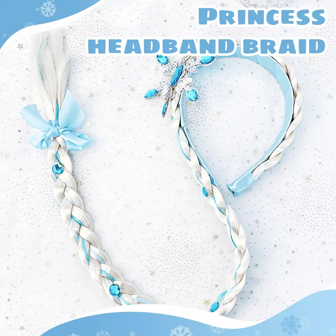 Perruque Princesse Enfant Raiponce Déguisement Cosplay Accessoire Cheveux Filles Carnaval Halloween