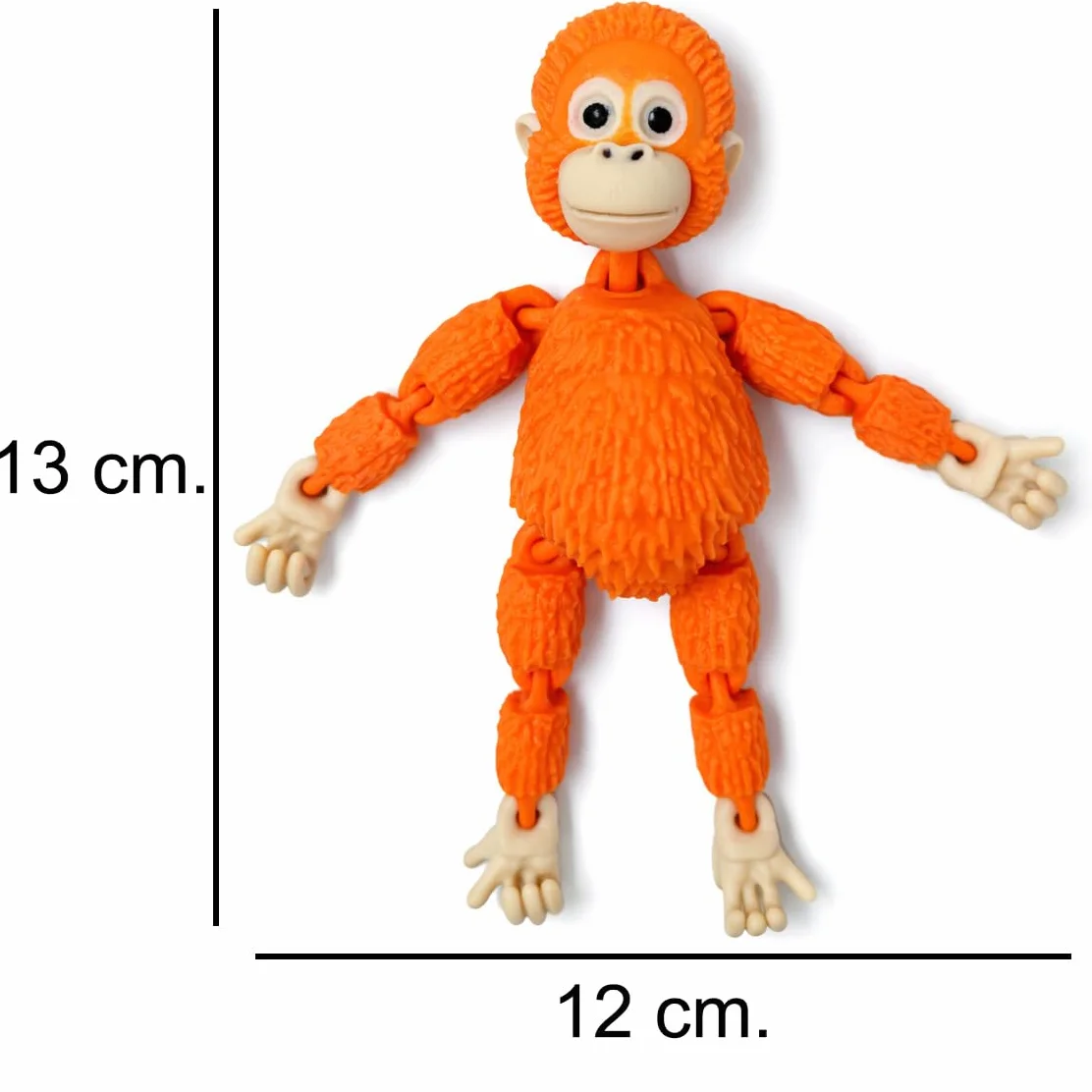 Figurine articulée Singe Punch The Monkey avec Arbre Support - Cadeau émotionnel Symbole d'amour