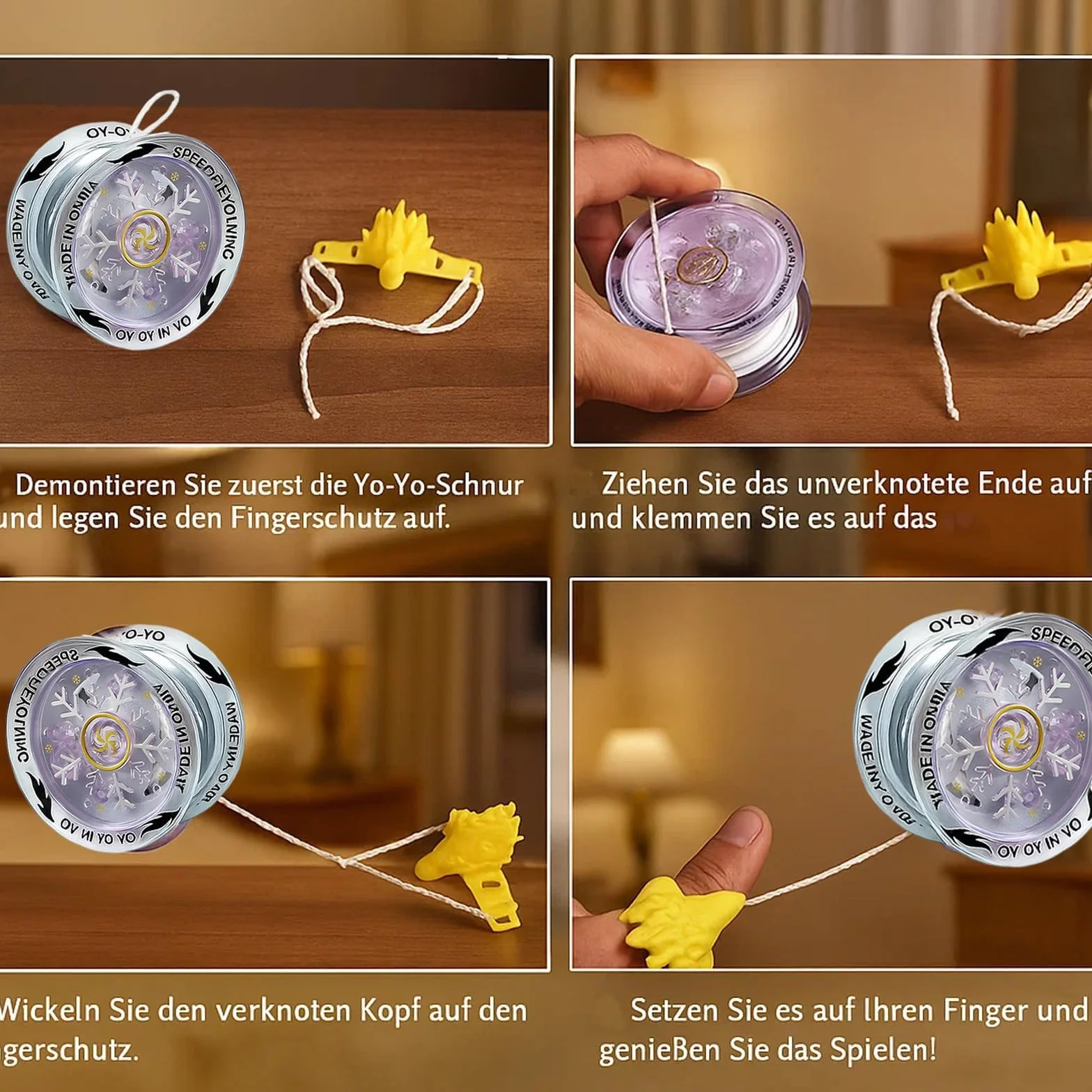 Yoyos Professionnel 3Pcs avec Corde Renforcée pour Débutants et Avancés