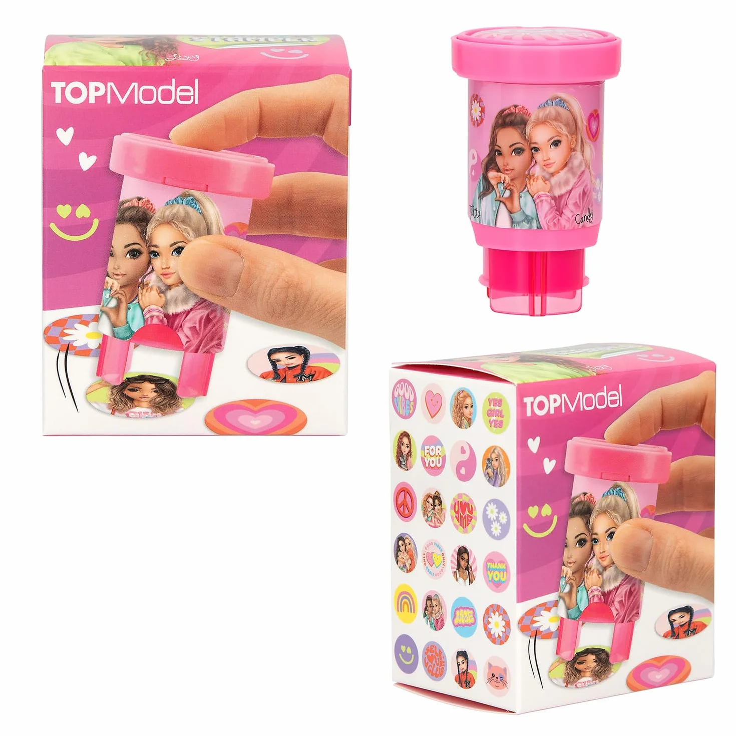 Depesche TOPModel Sticker Stamper Set z Tamponem i 160 Stickers
