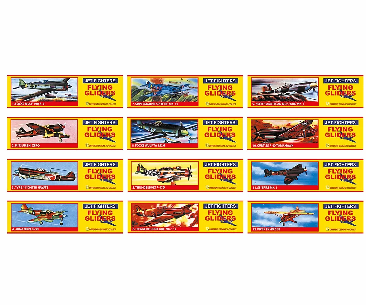Lot de 24 Avions Planeurs pour Enfant