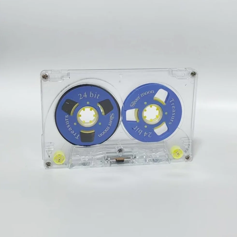 Walkman mini cassette vierge 54 minutes en plastique avec étui