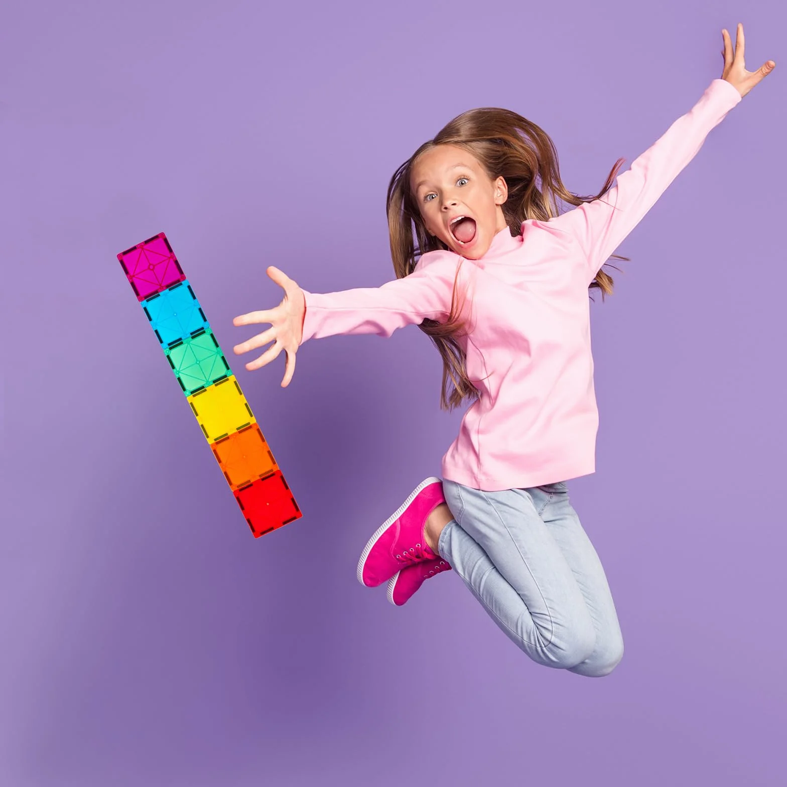 Gemmicc Tuiles Magnétiques 100 Pièces avec 2 Voitures, Jeu Éducatif STEM