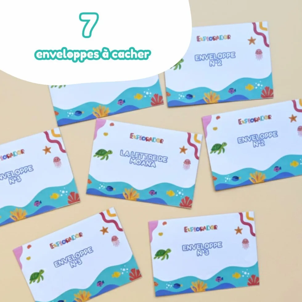 Les Aventuriers de l'Océan Kit Escape Game Enquête 9-11 Ans Jeu Éducatif Audio Physique 90 Min