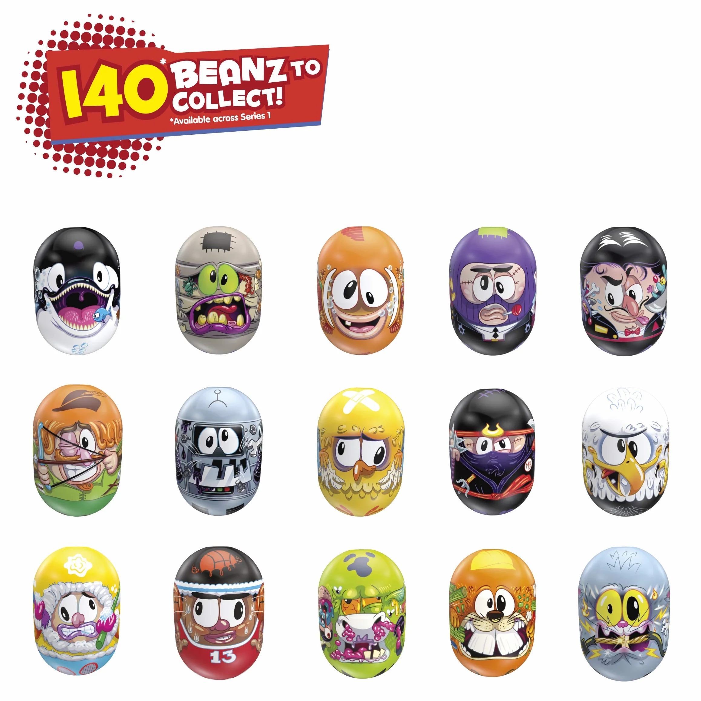 Oonies Mighty Beanz Slam Pack seria 1 Multi